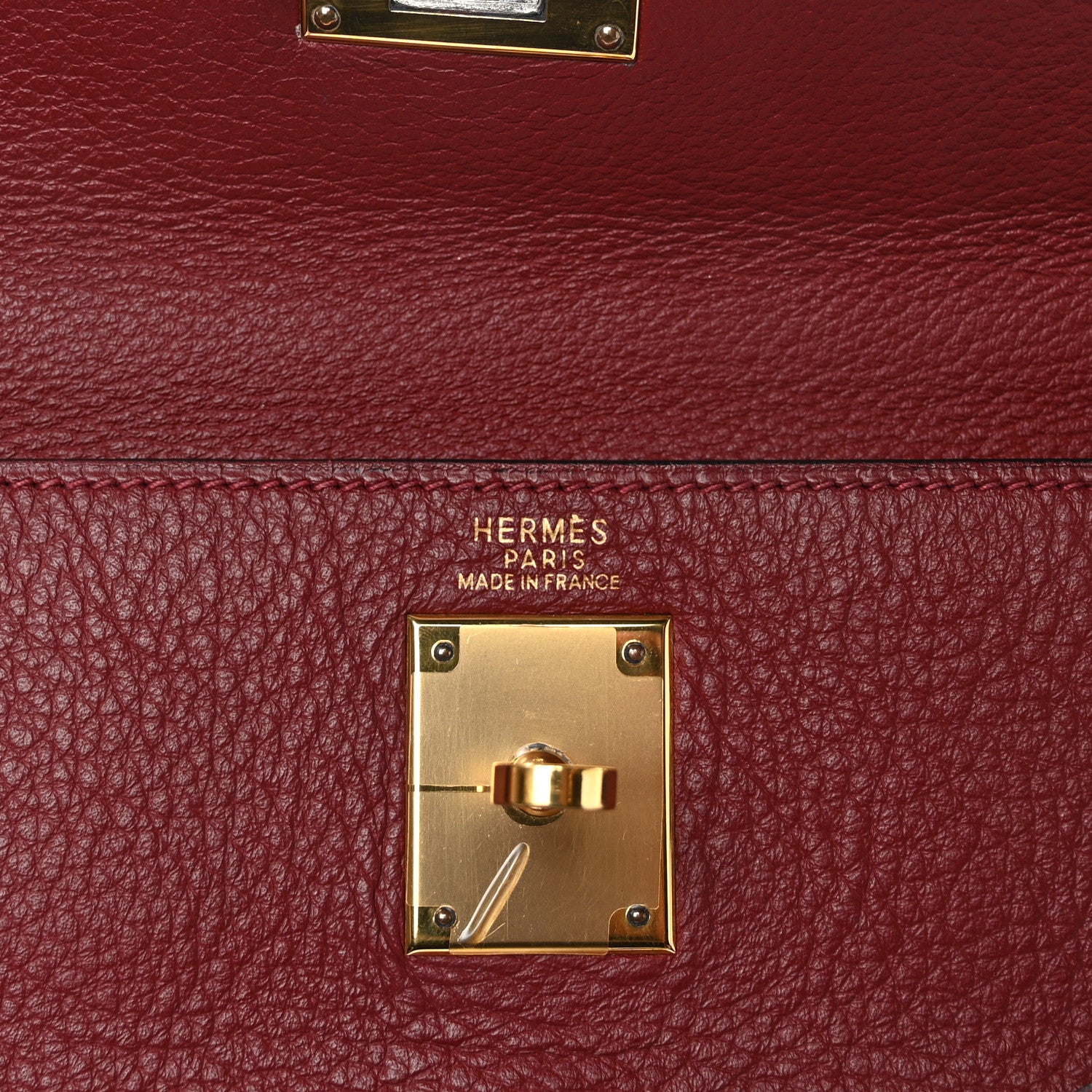 Hermes Taurillon Clemence Kelly Retourne 32 Rouge H 6 of 14