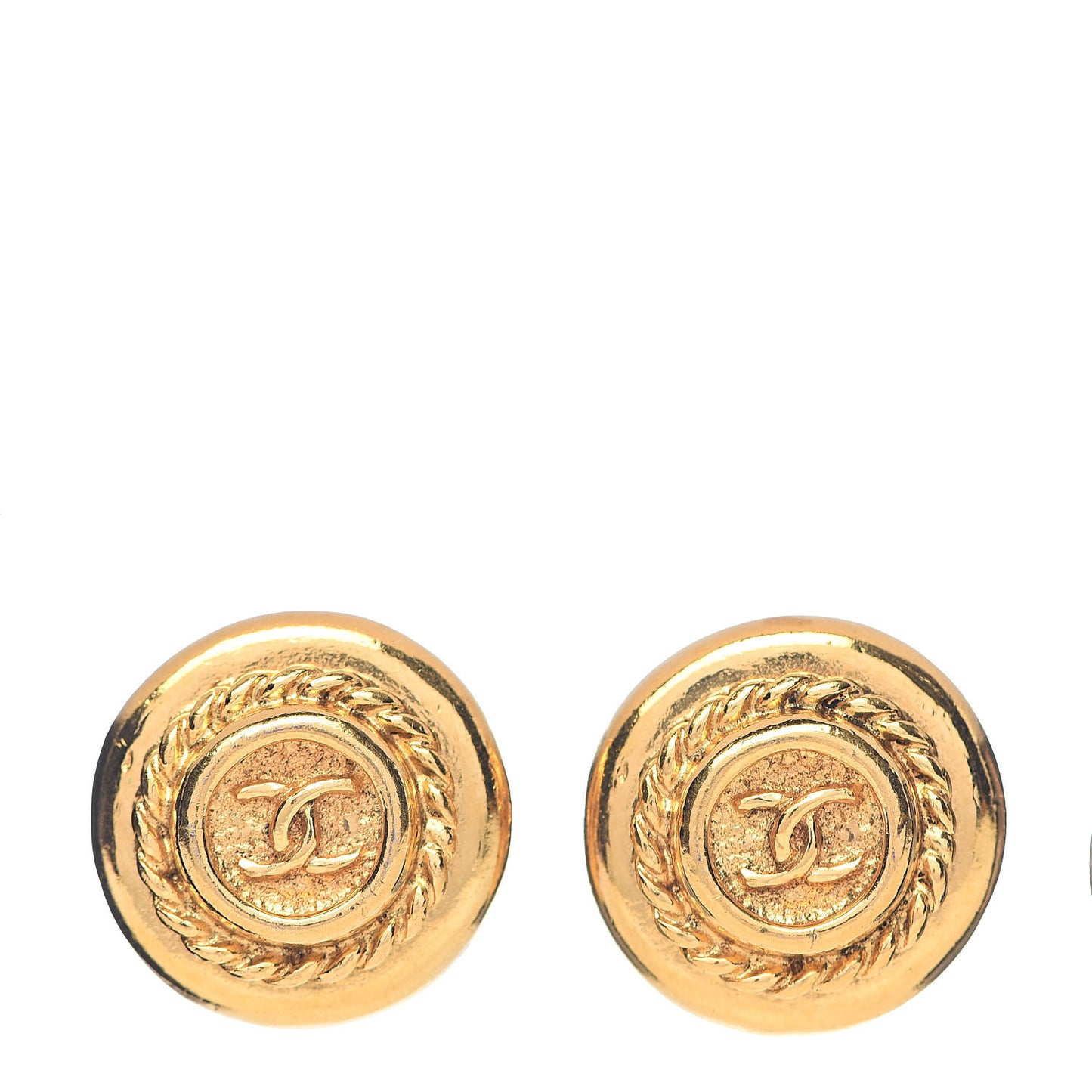 CC Clip On Earrings Gold