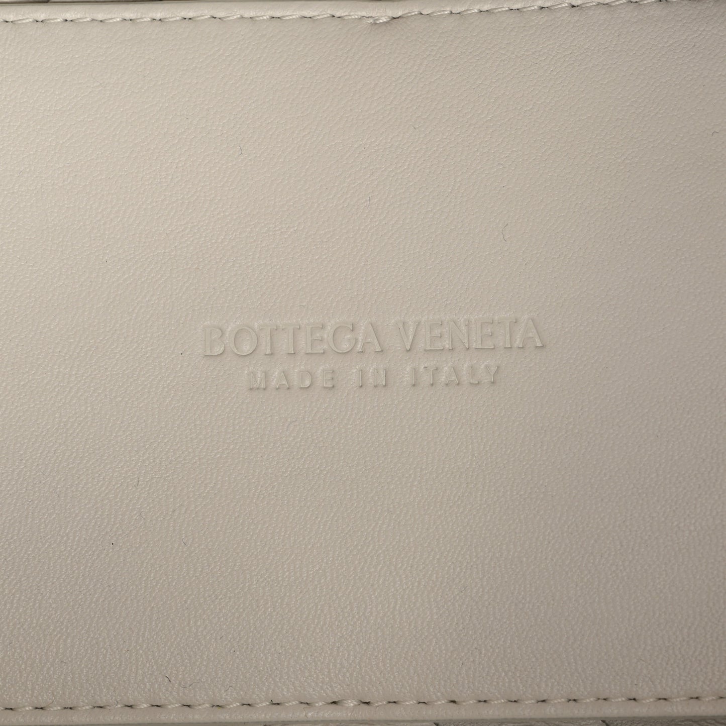 Nappa Intrecciato Small Andiamo Shoulder Bag White