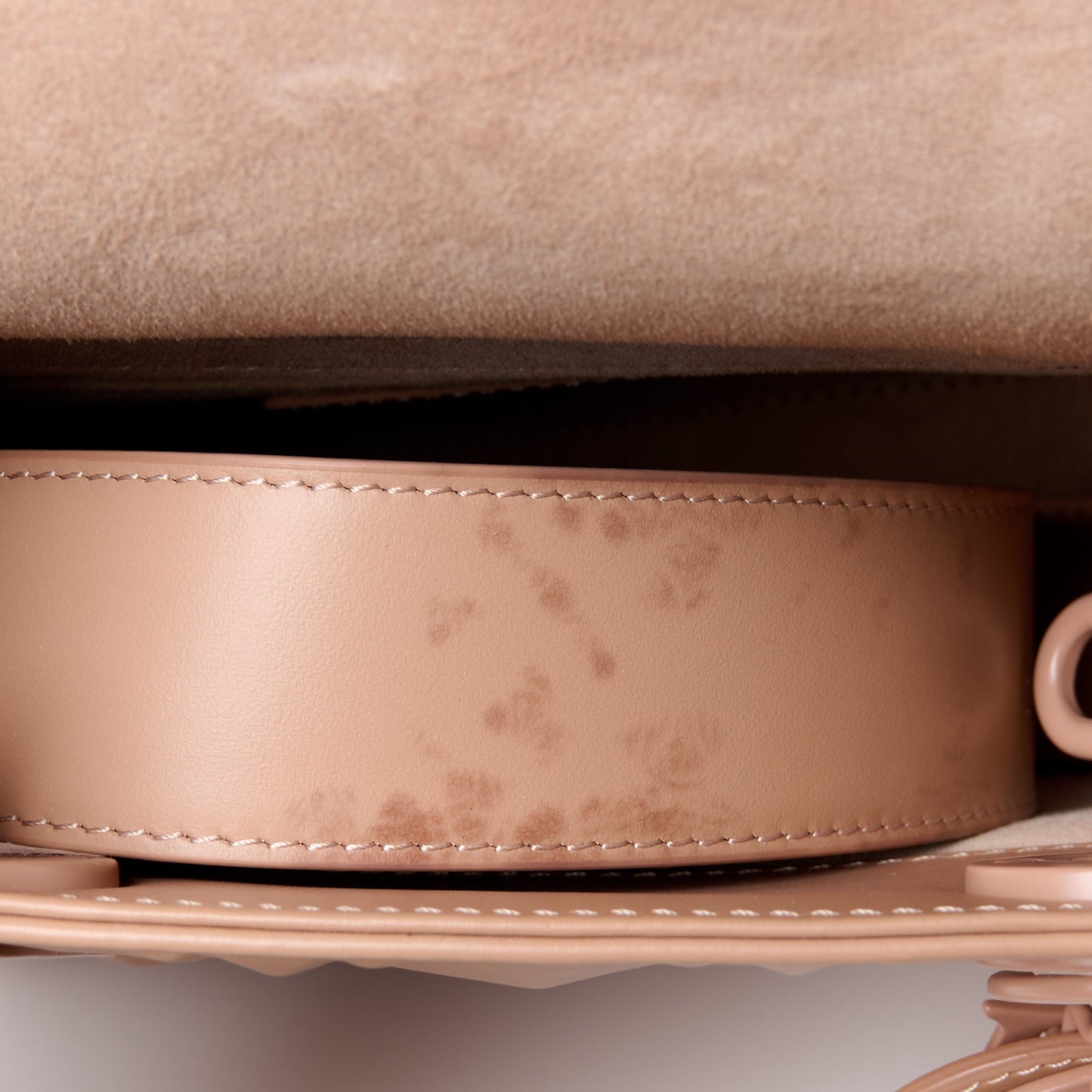 Calfskin Cannage Diamond Small My ABCDior Lady Dior Rose Des Vents