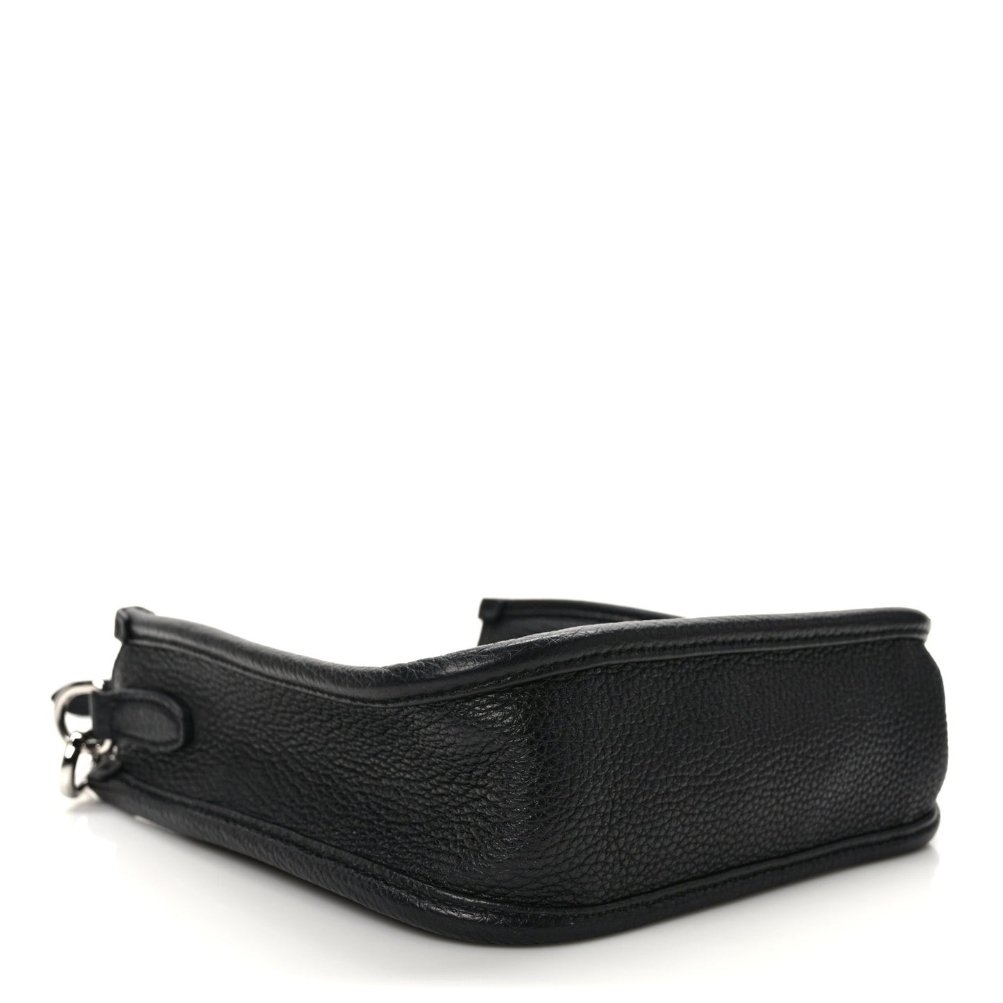 Vitello Daino Soft Mini Hobo Messenger Bag Black