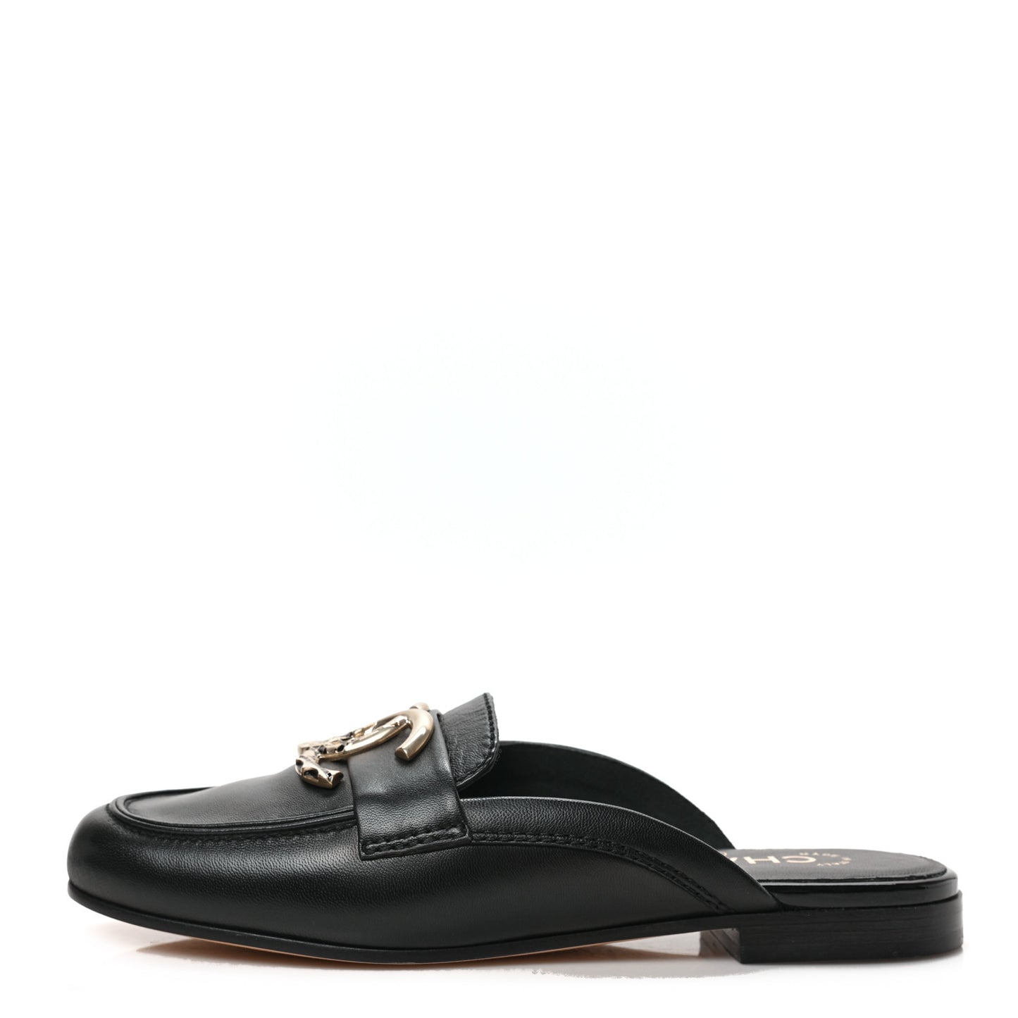 Lambskin CC Mules 35.5 Black