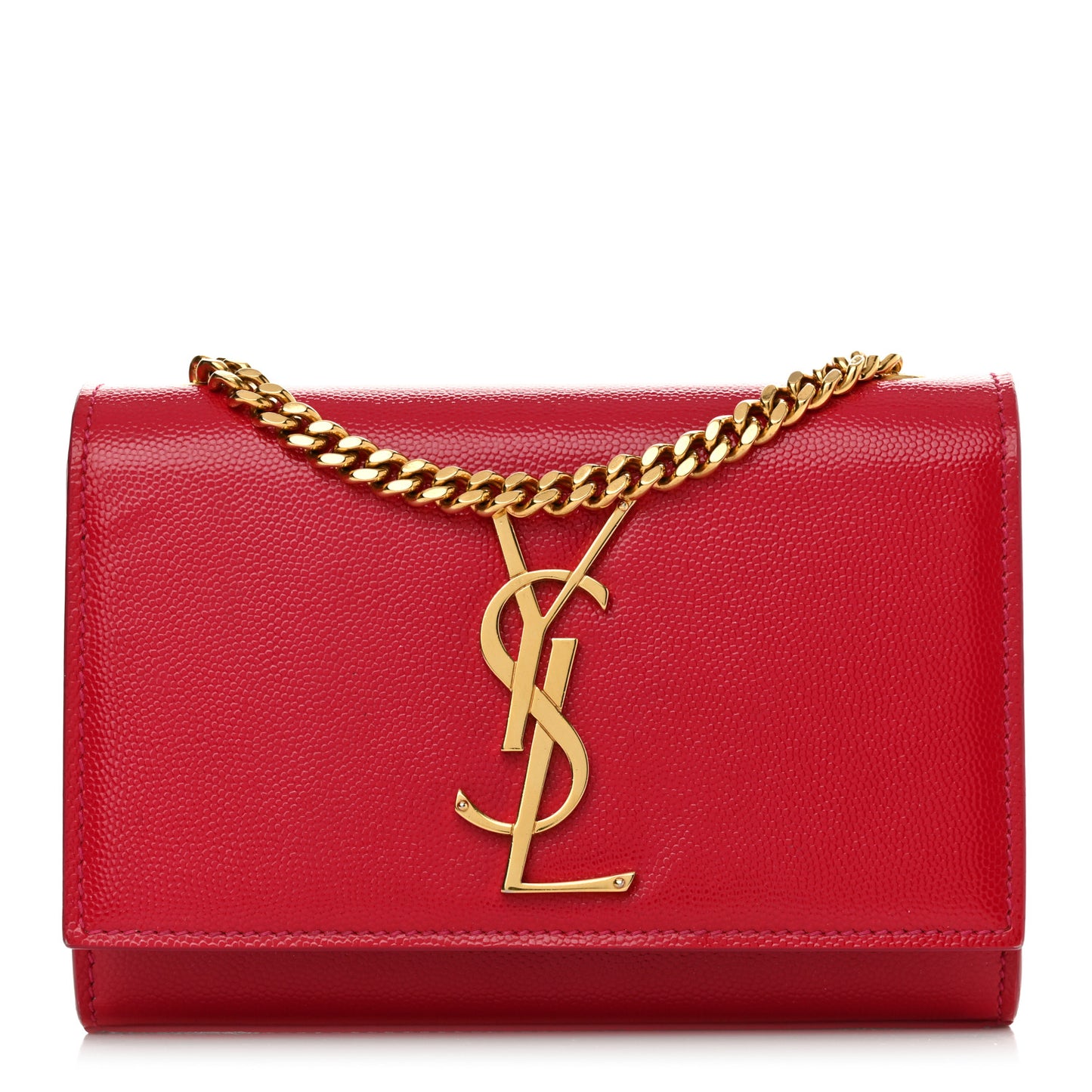 Grain De Poudre Small Monogram Kate Satchel Lipstick Fuchsia