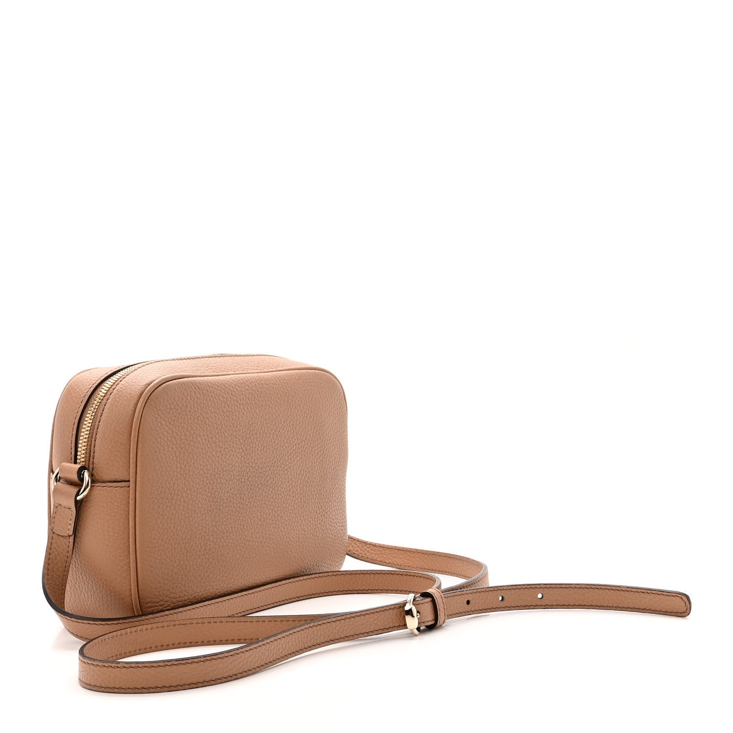 Gucci Pebbled Calfskin Small Soho Disco Bag Camelia 3 of 13