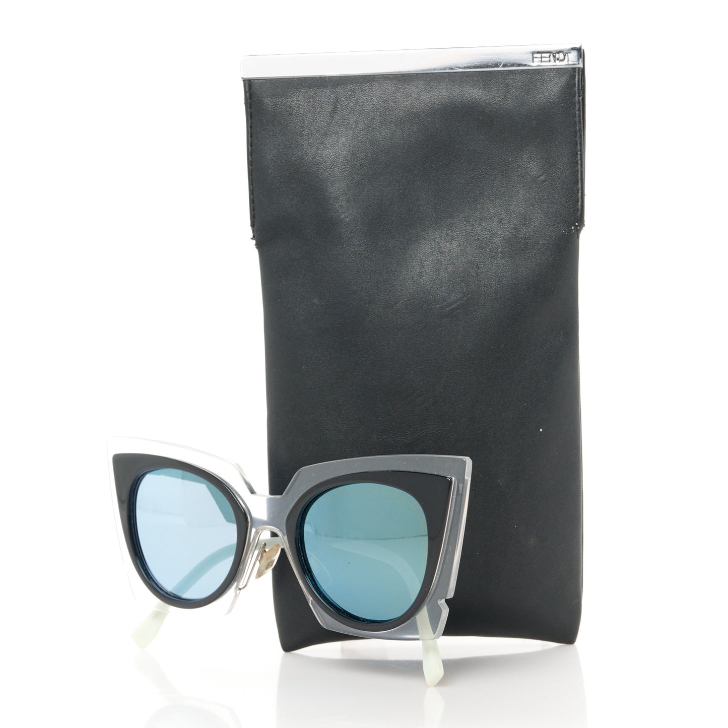 Cat Eye Orchidea Sunglasses FF 0117/S Crystal Black