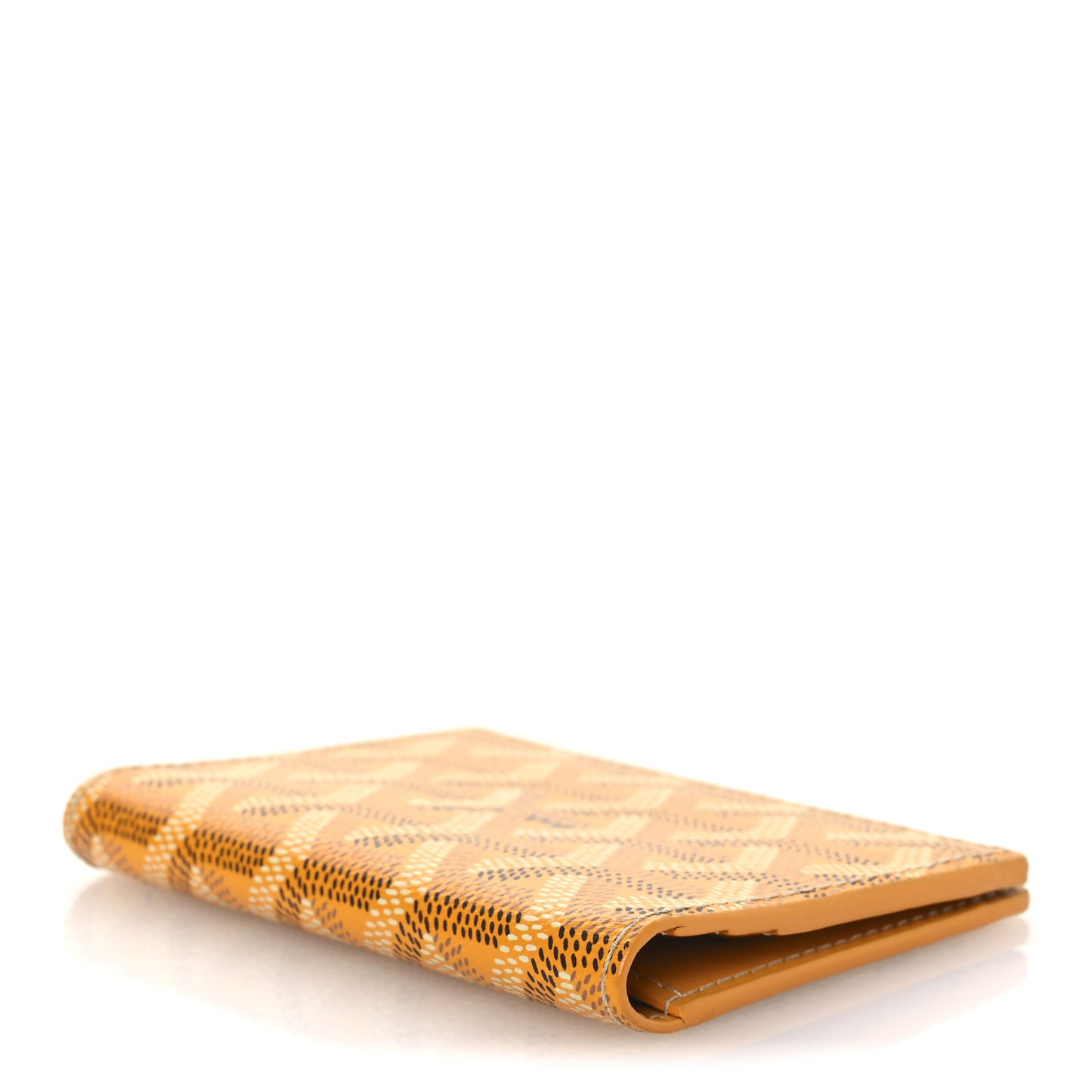 Goyardine Saint Marc Folding Card Case Yellow