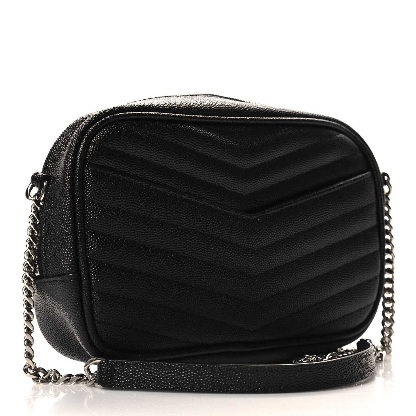 Grain De Poudre Matelasse Monogram Mini Lou Camera Bag Black