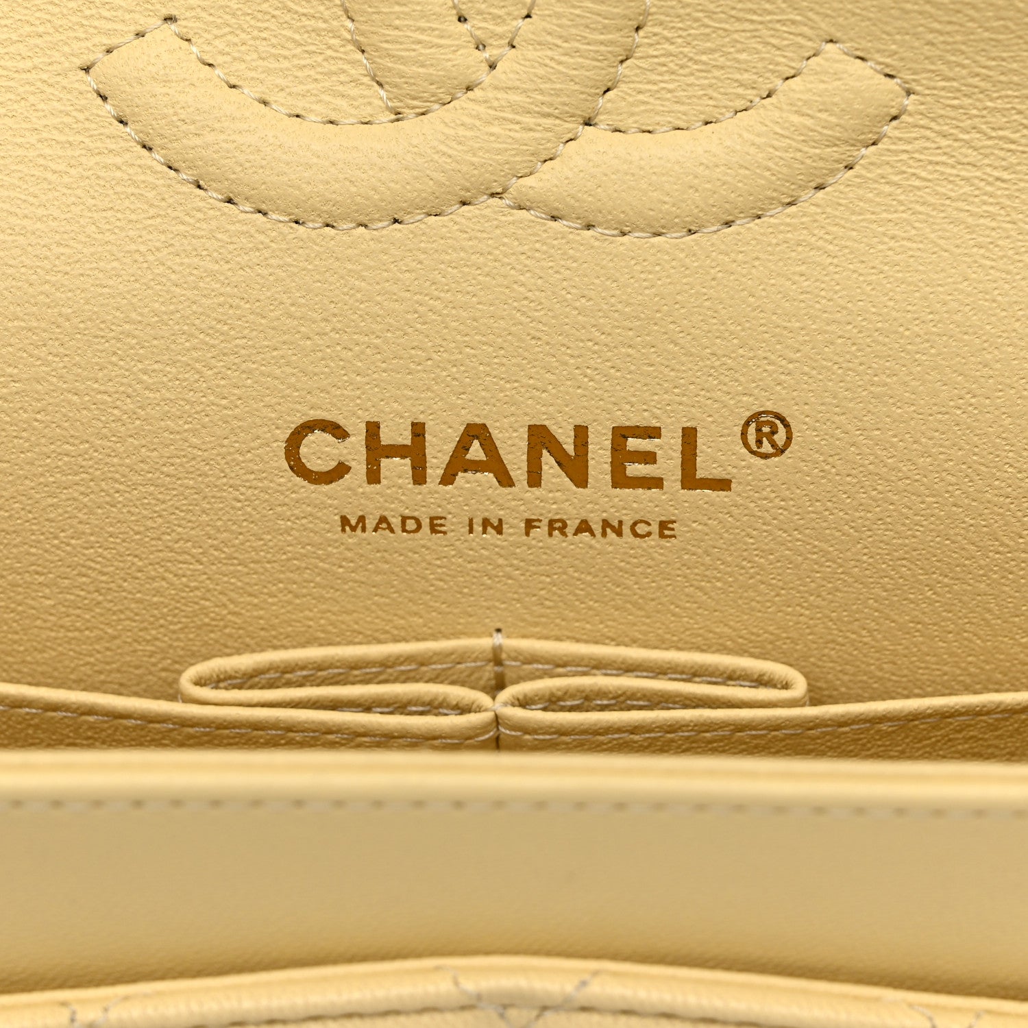 Chanel Lambskin Quilted Small Double Flap Yellow 6 of 10