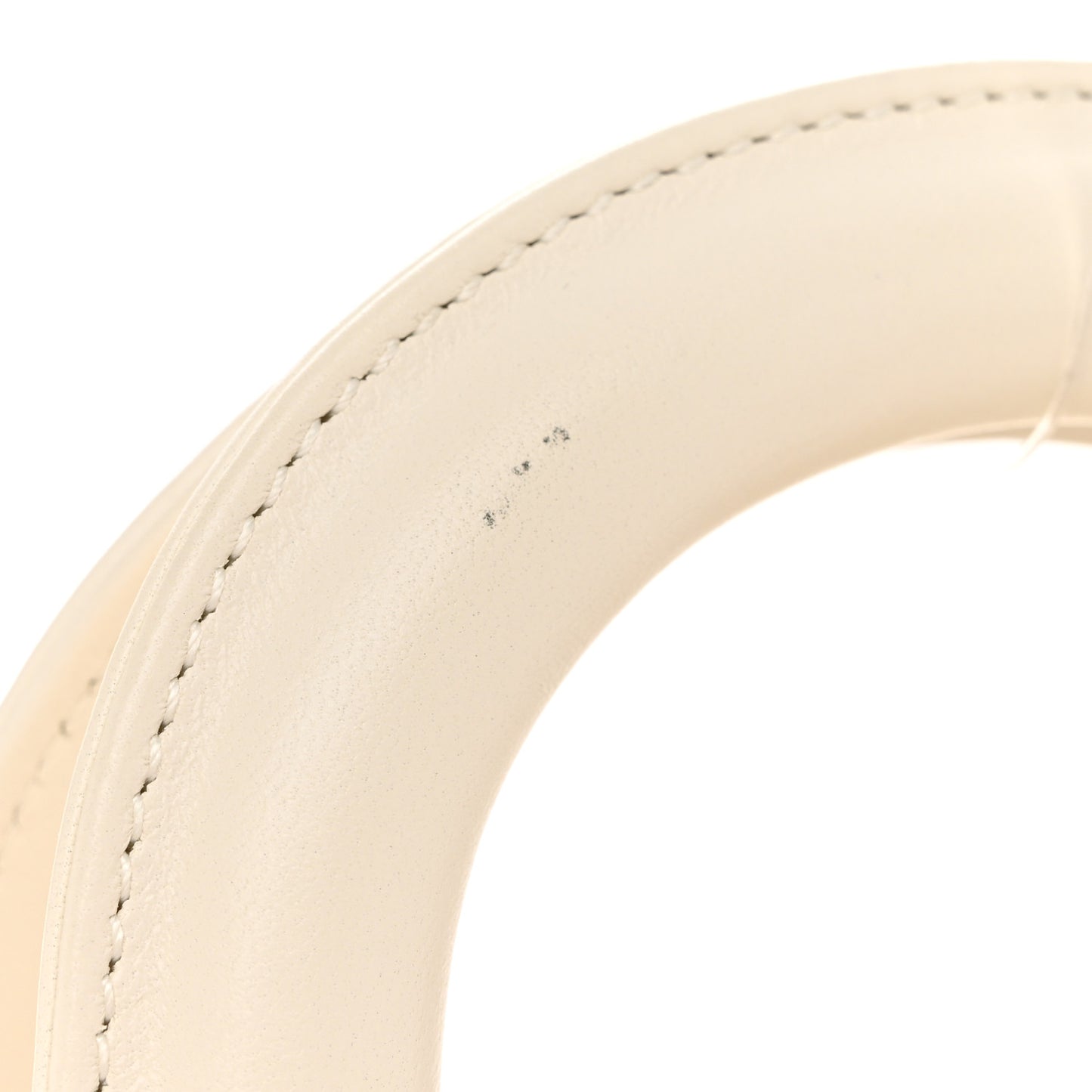Lambskin Cannage Mini Lady Dior Off White
