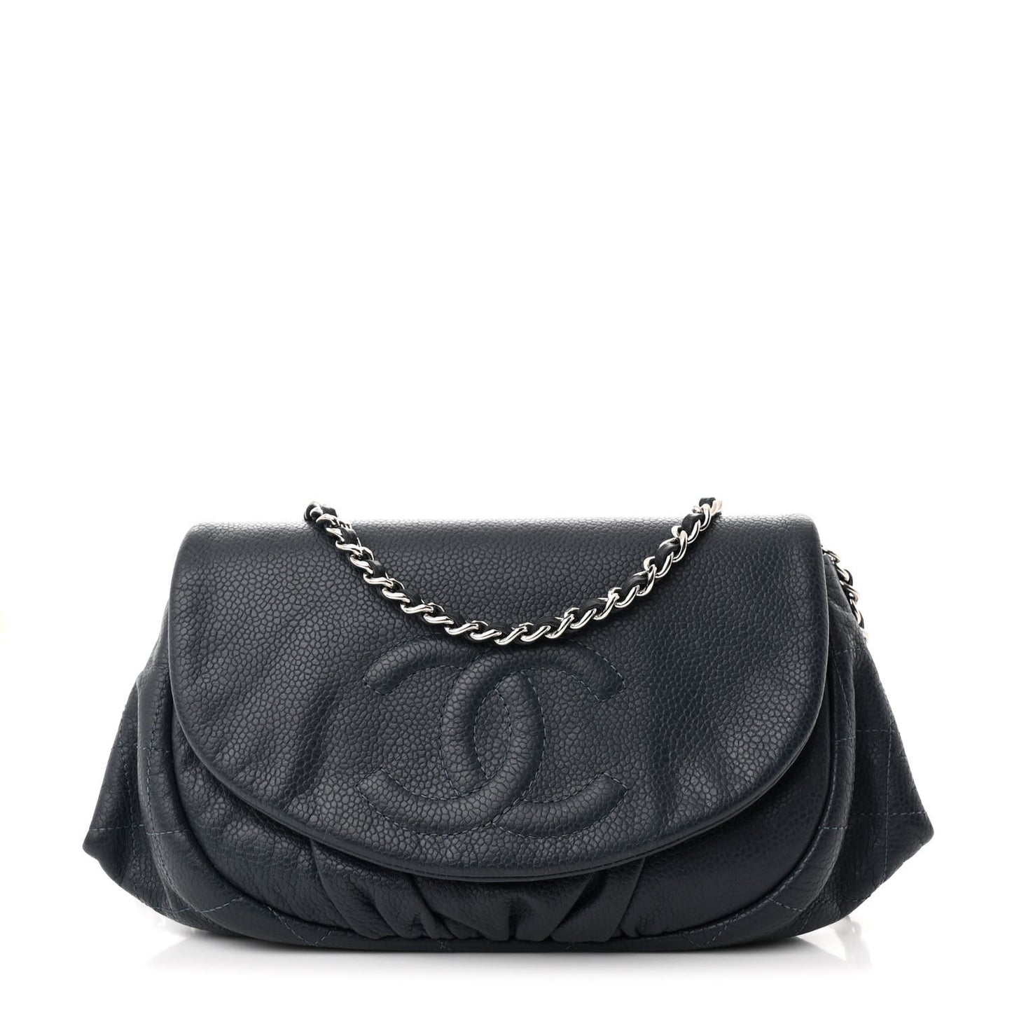 Caviar Half Moon Wallet On Chain WOC Dark Blue