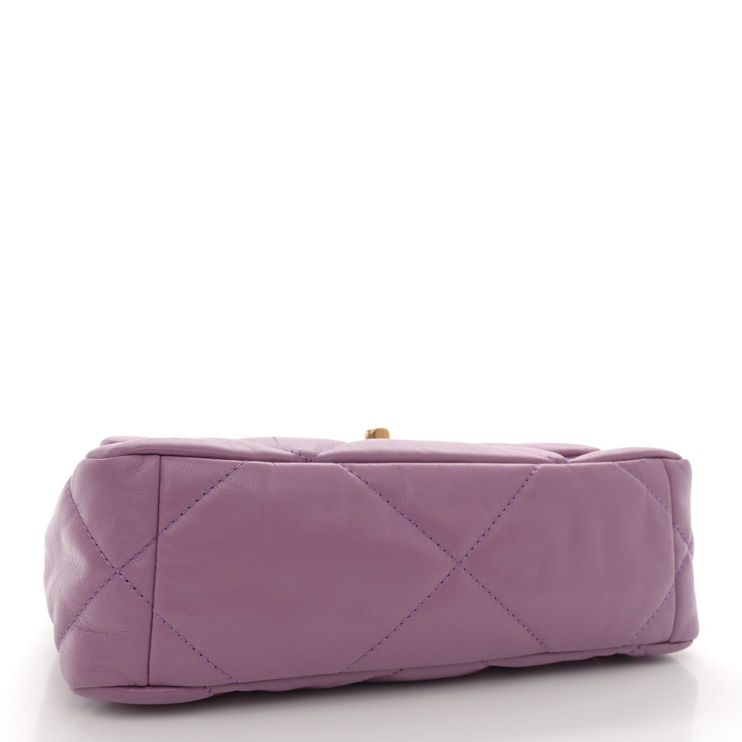 Goatskin Quilted Medium Chanel 19 Flap Purple