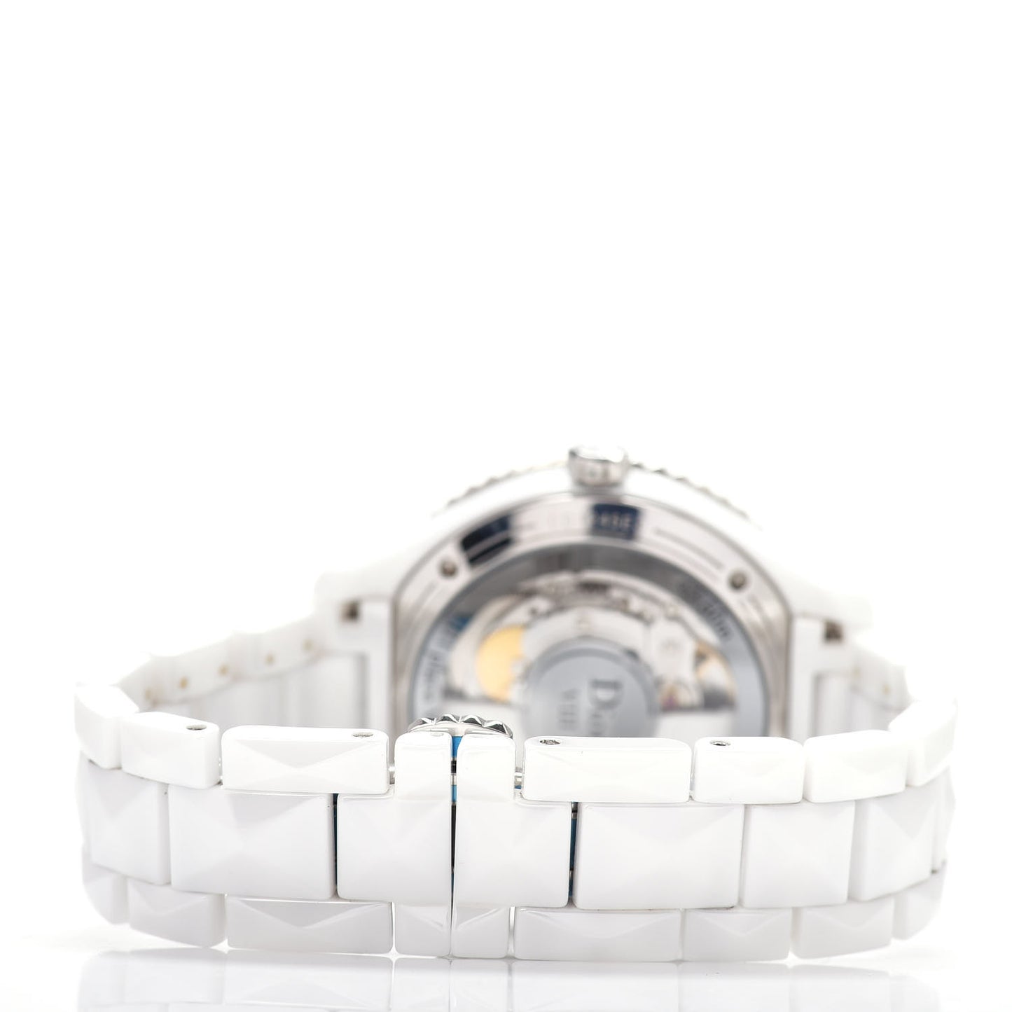 Stainless Steel Ceramic Diamond 38mm Dior VIII Automatic Watch White