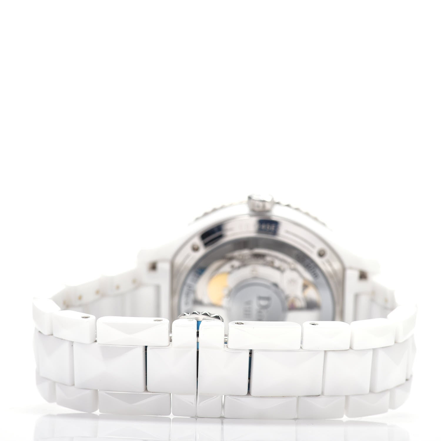 Christian Dior Stainless Steel Ceramic Diamond 38mm Dior VIII Automatic Watch White 3 of 4