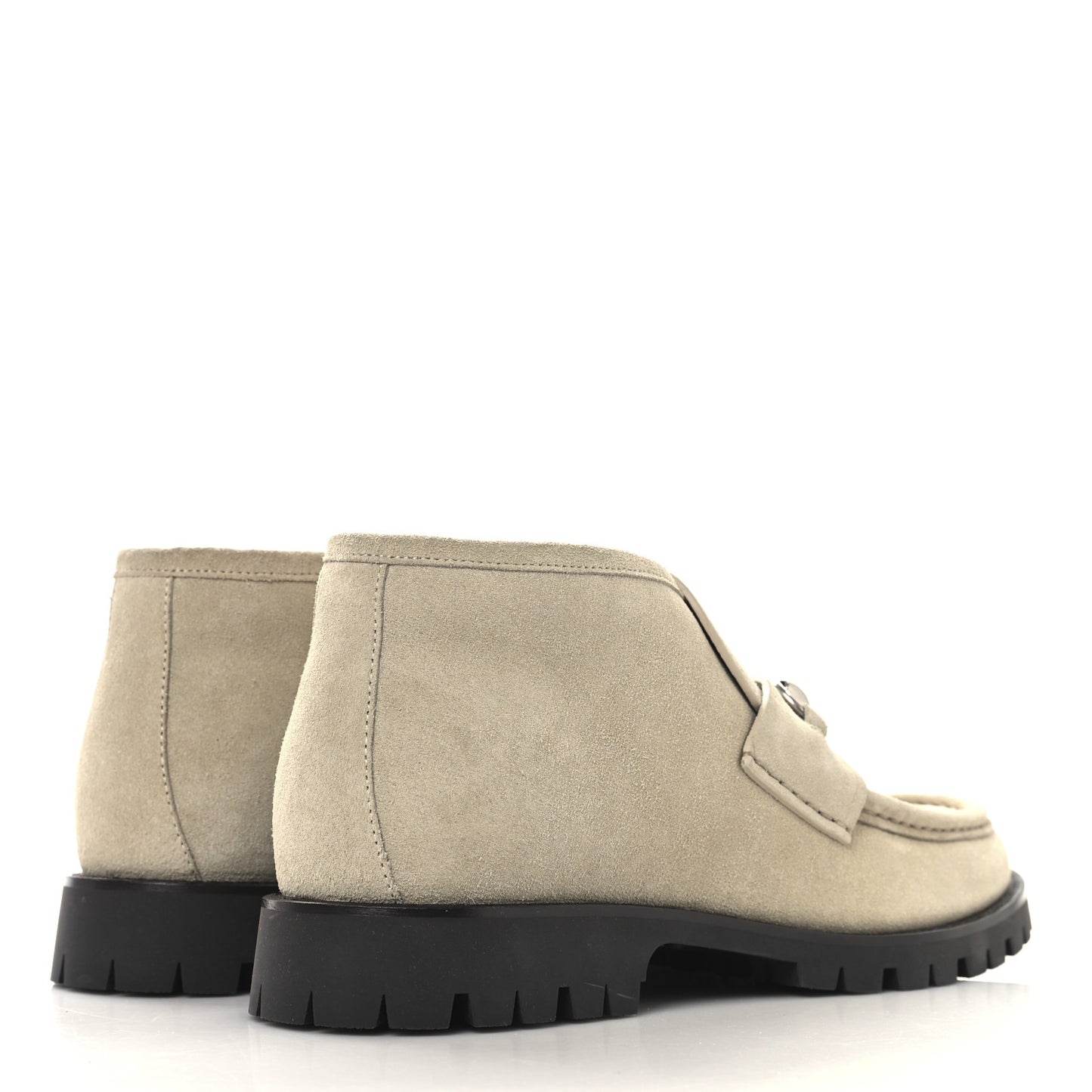 Suede Mens Horsebit Ankle Boots 8.5 Beige