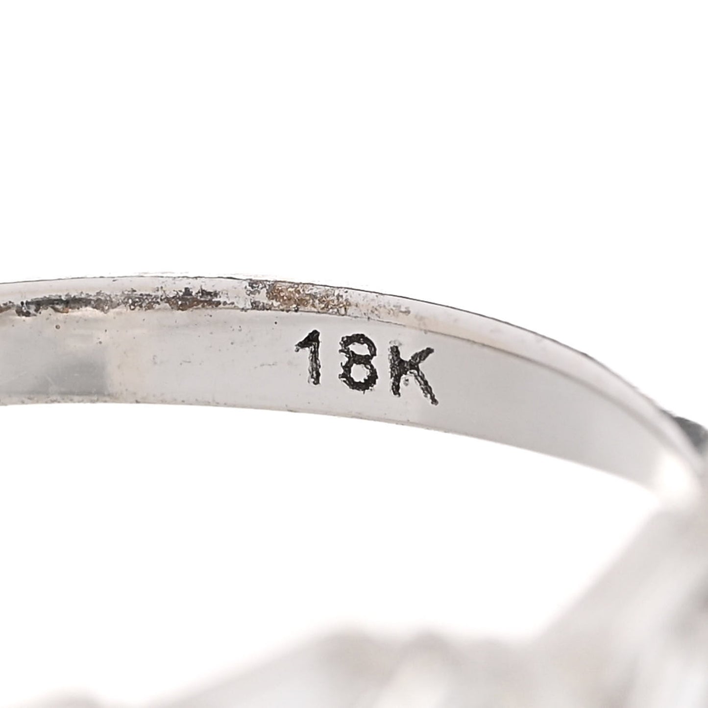 18K White Gold Diamond Baguette Fireworks Ring 54 6.75