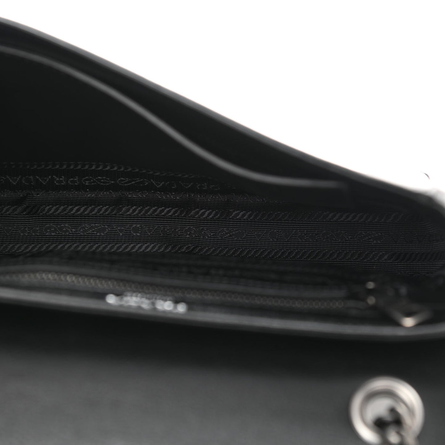 Glace Calfskin Studded Crossbody Black