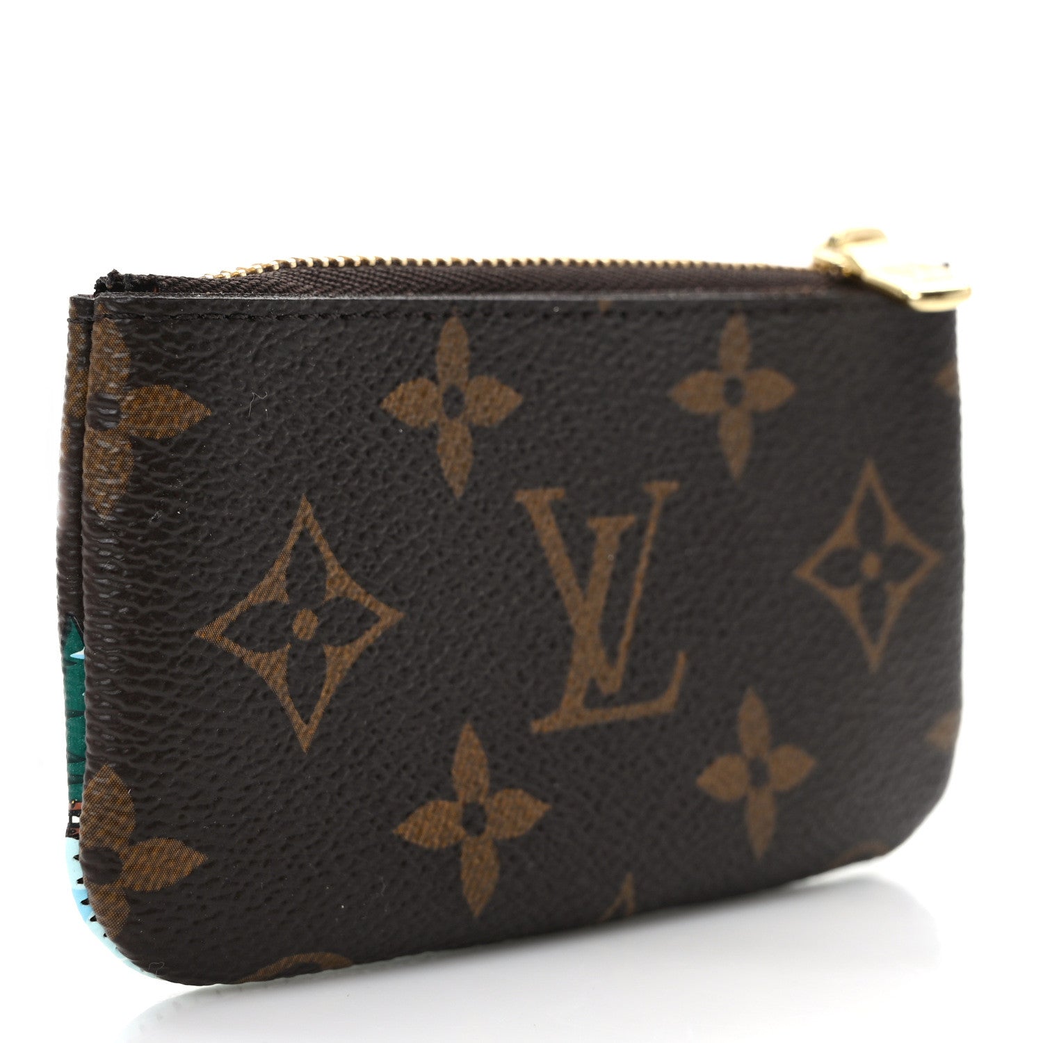 Louis Vuitton Monogram 2023 Christmas Animation Alpine Key Pouch Pink 3 of 7