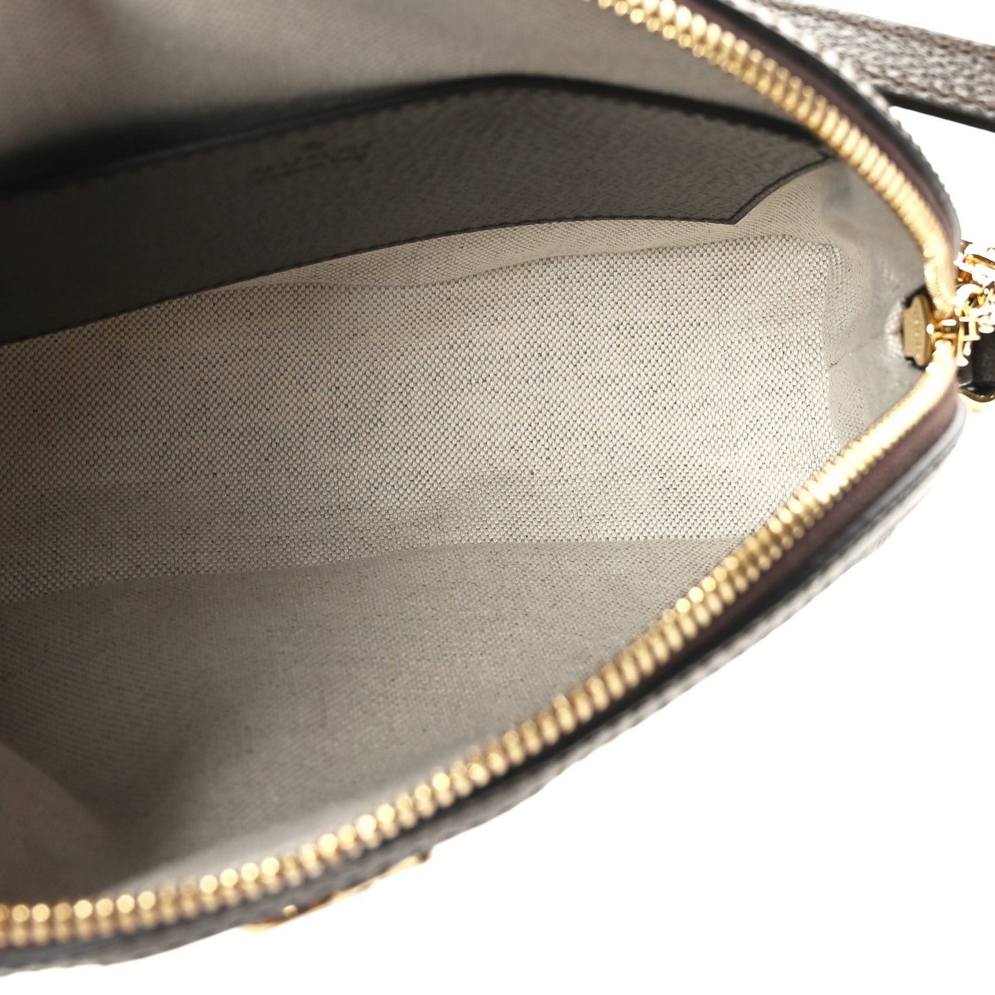 Monogram Jumbo GG Textured Dollar Calfskin Web Small Ophidia Dome Shoulder Bag Camel Ebony New Acero