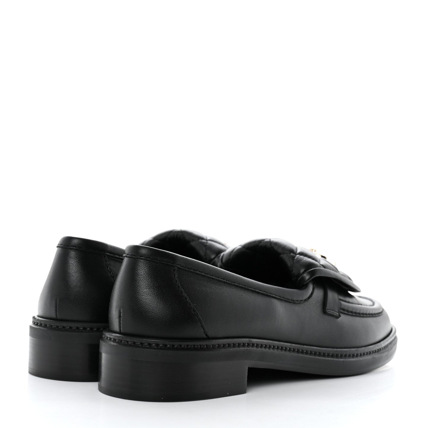 Lambskin Quilted CC Turnlock Loafers 41 Black