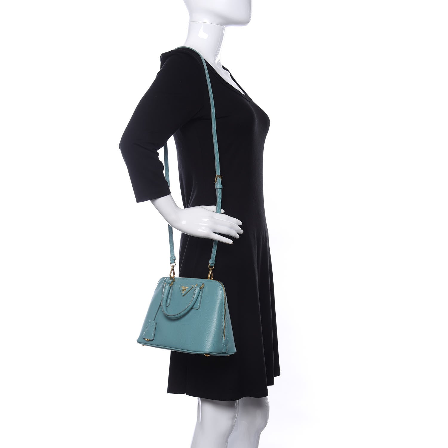 Prada Saffiano Lux Small Promenade Tote Anice 2 of 9