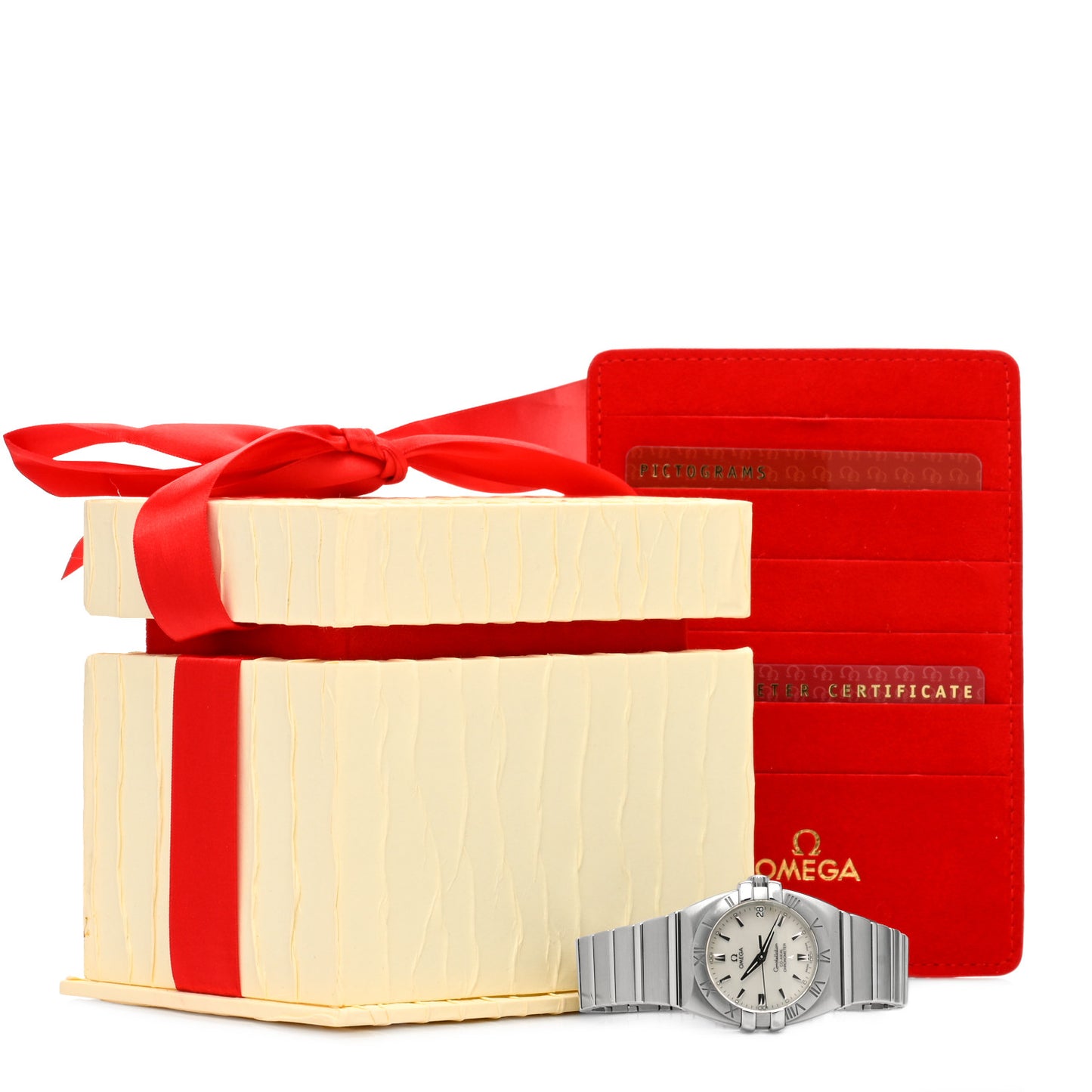 Stainless Steel Mother of Pearl 31mm Constellation Double Eagle Automatic Watch 1590.70.00