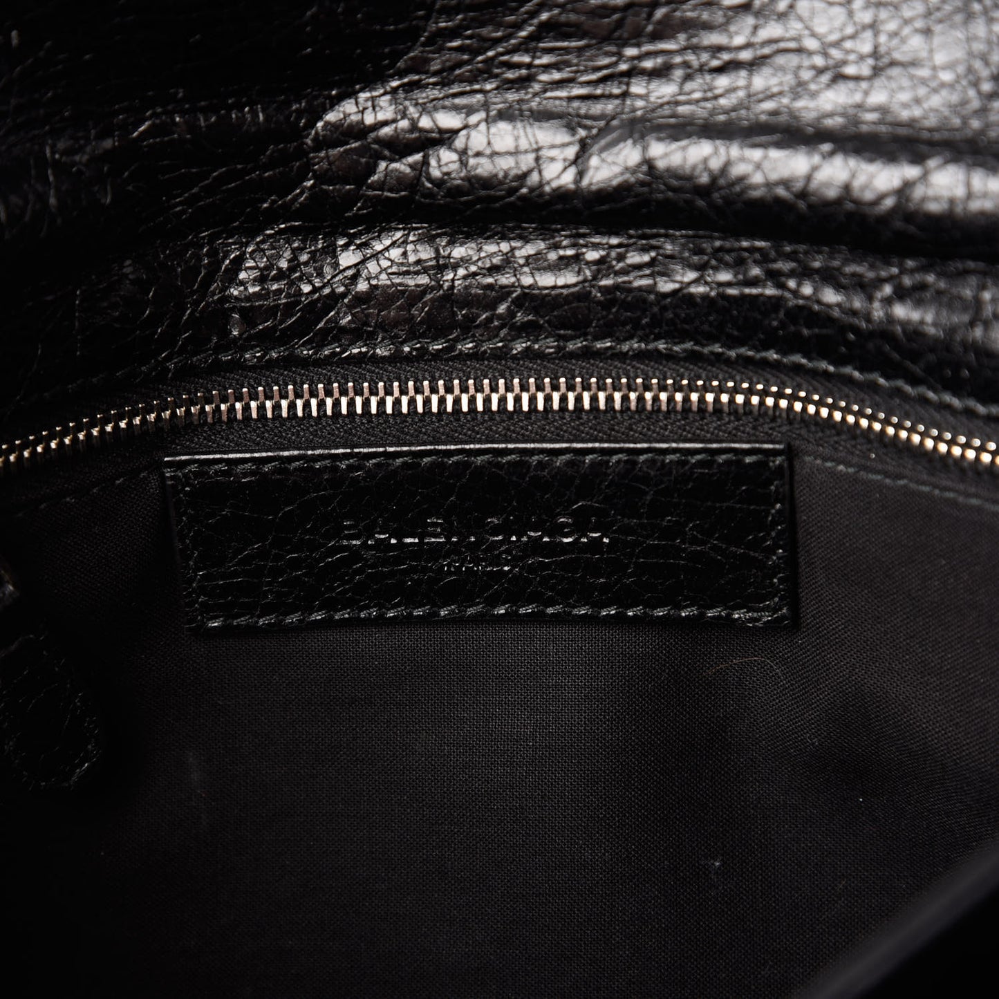 Agneau Giant 12 Silver Hardware Envelope Strap Clutch Black