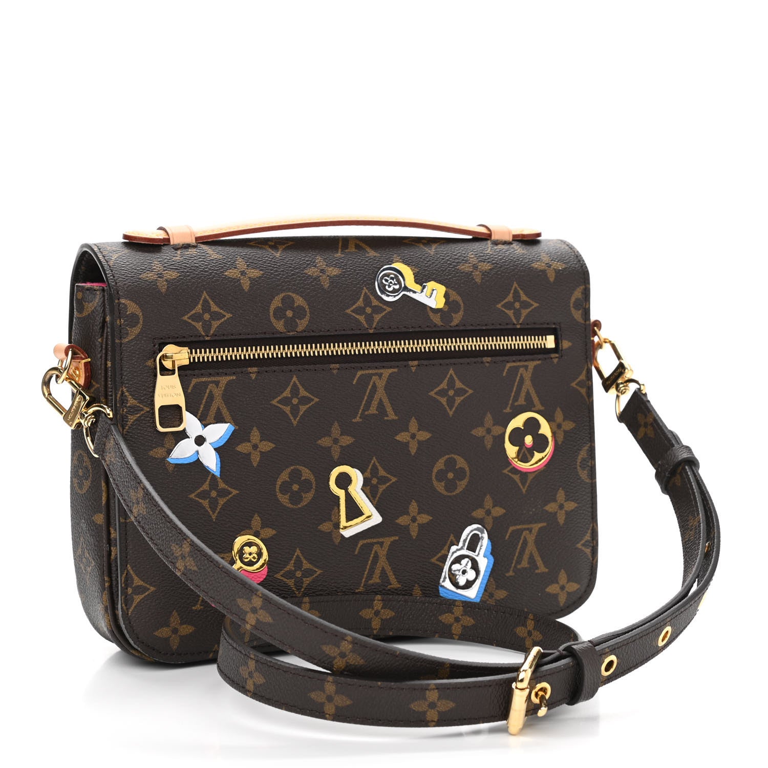 Louis Vuitton Monogram Love Lock Pochette Metis 3 of 9