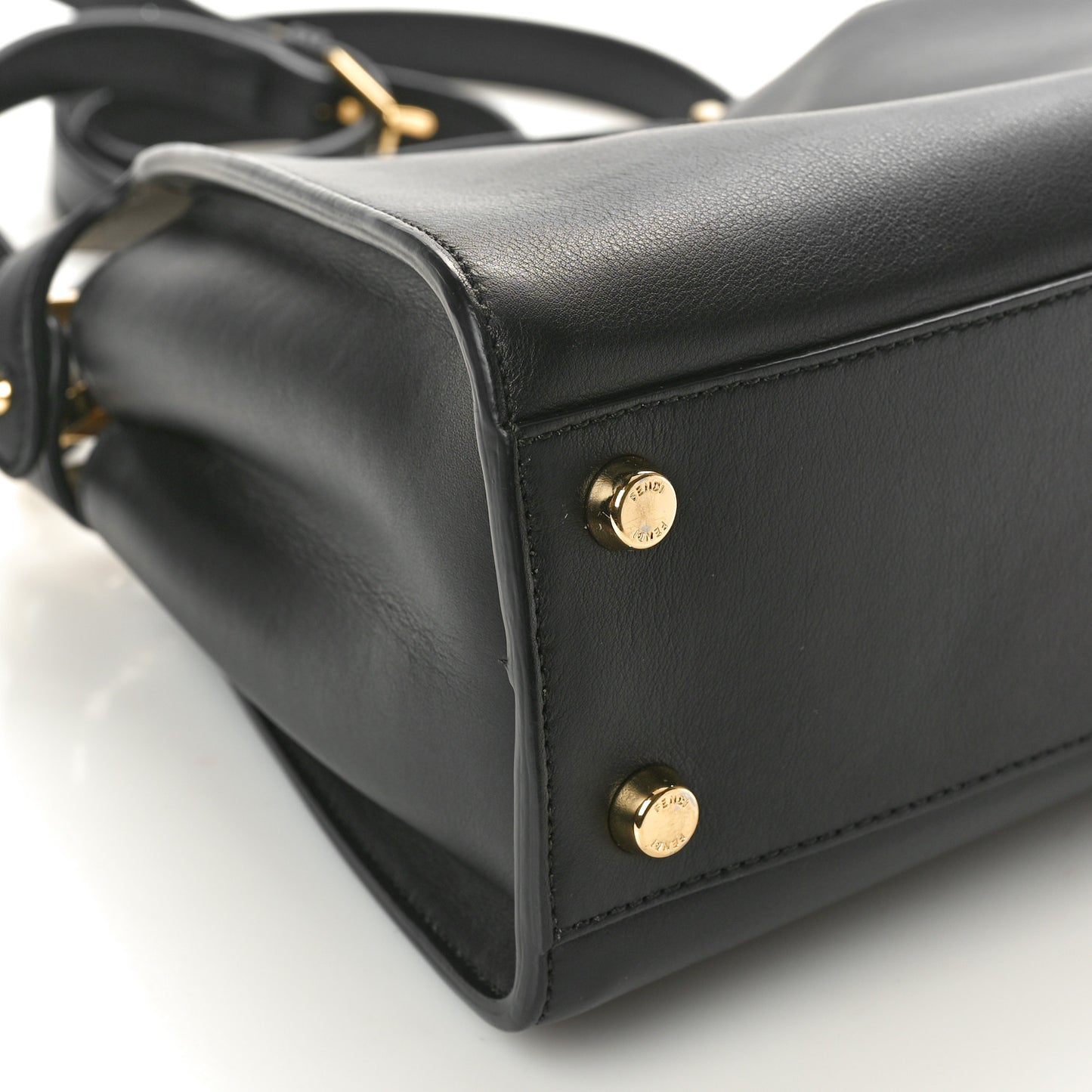 Vitello Tahiti Burro Medium Peekaboo Iconic Essentially Satchel Black Corda