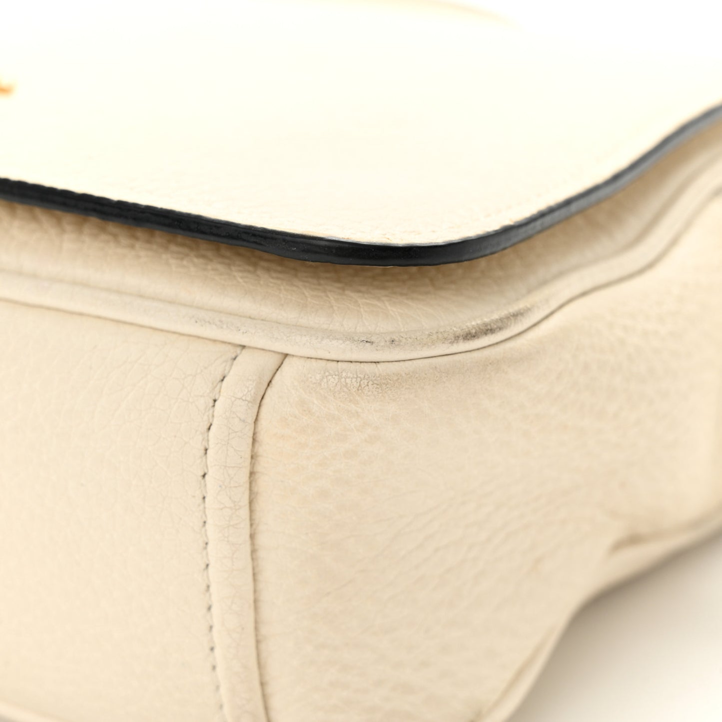 Vitello Phenix Flap Crossbody White