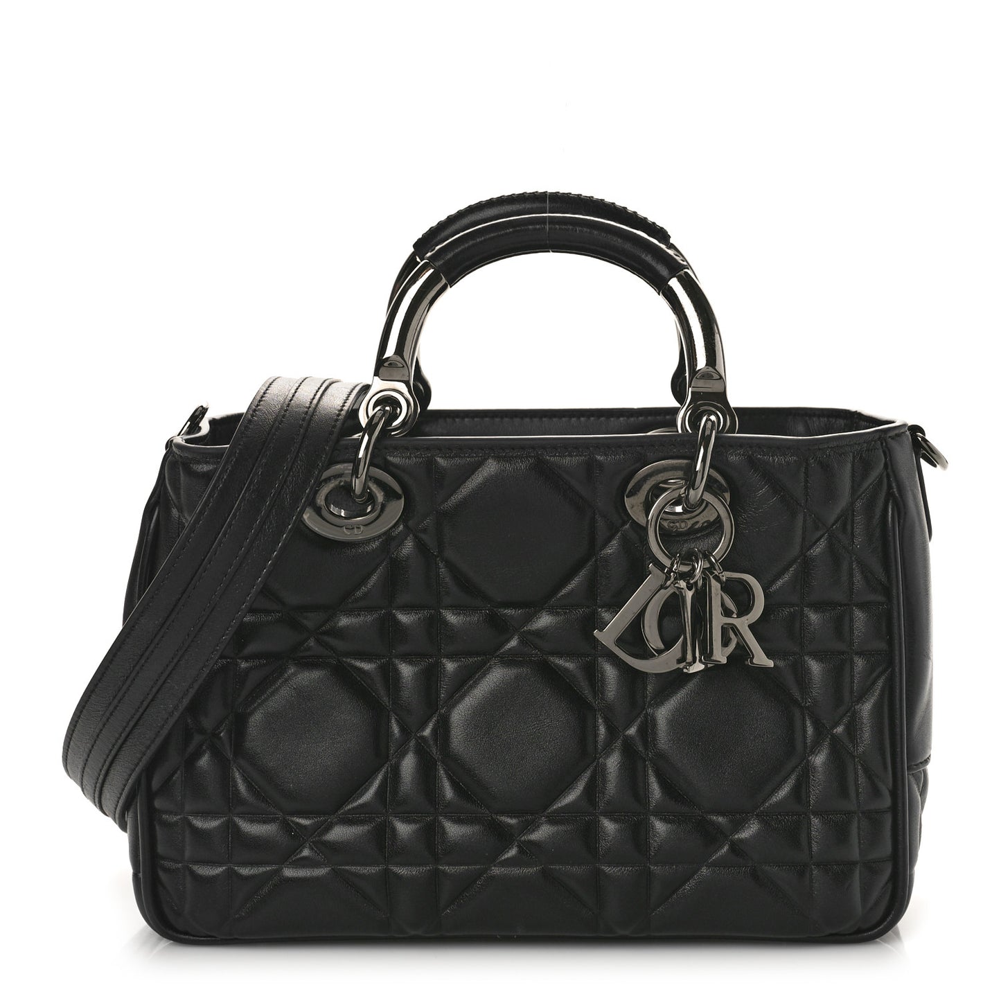 Calfskin Cannage Small The Lady 95.22 Black
