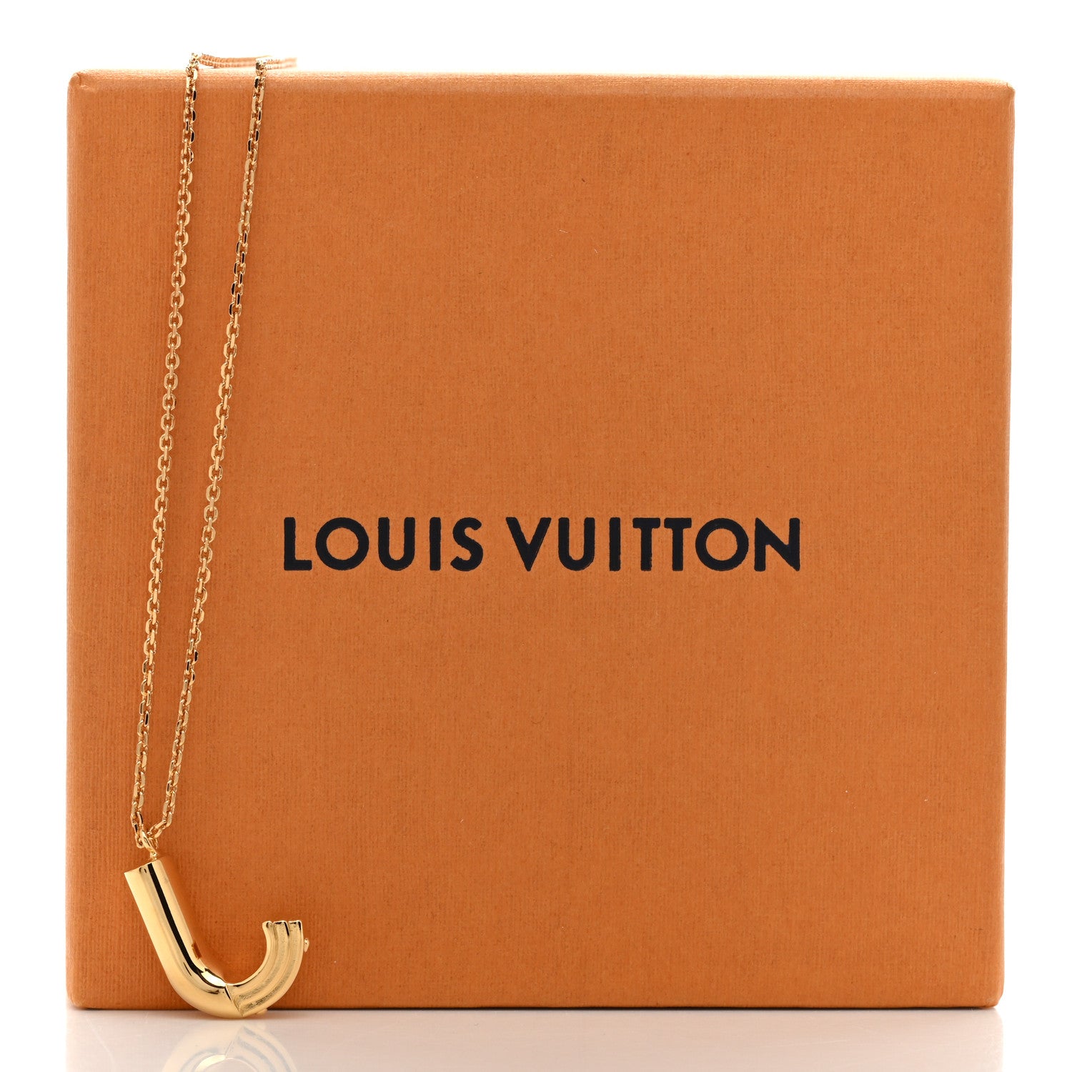 Louis Vuitton LV And Me Letter J Necklace Gold 8 of 8