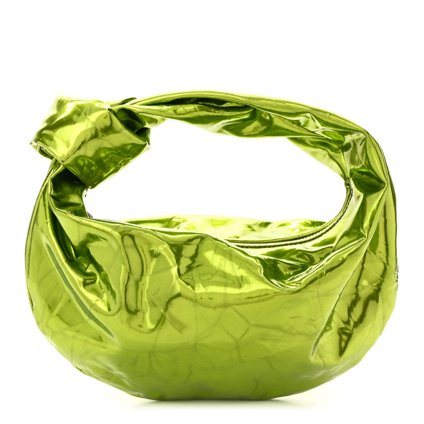 Metallic Crushed Calfskin Mini Jodie Chlorophyll