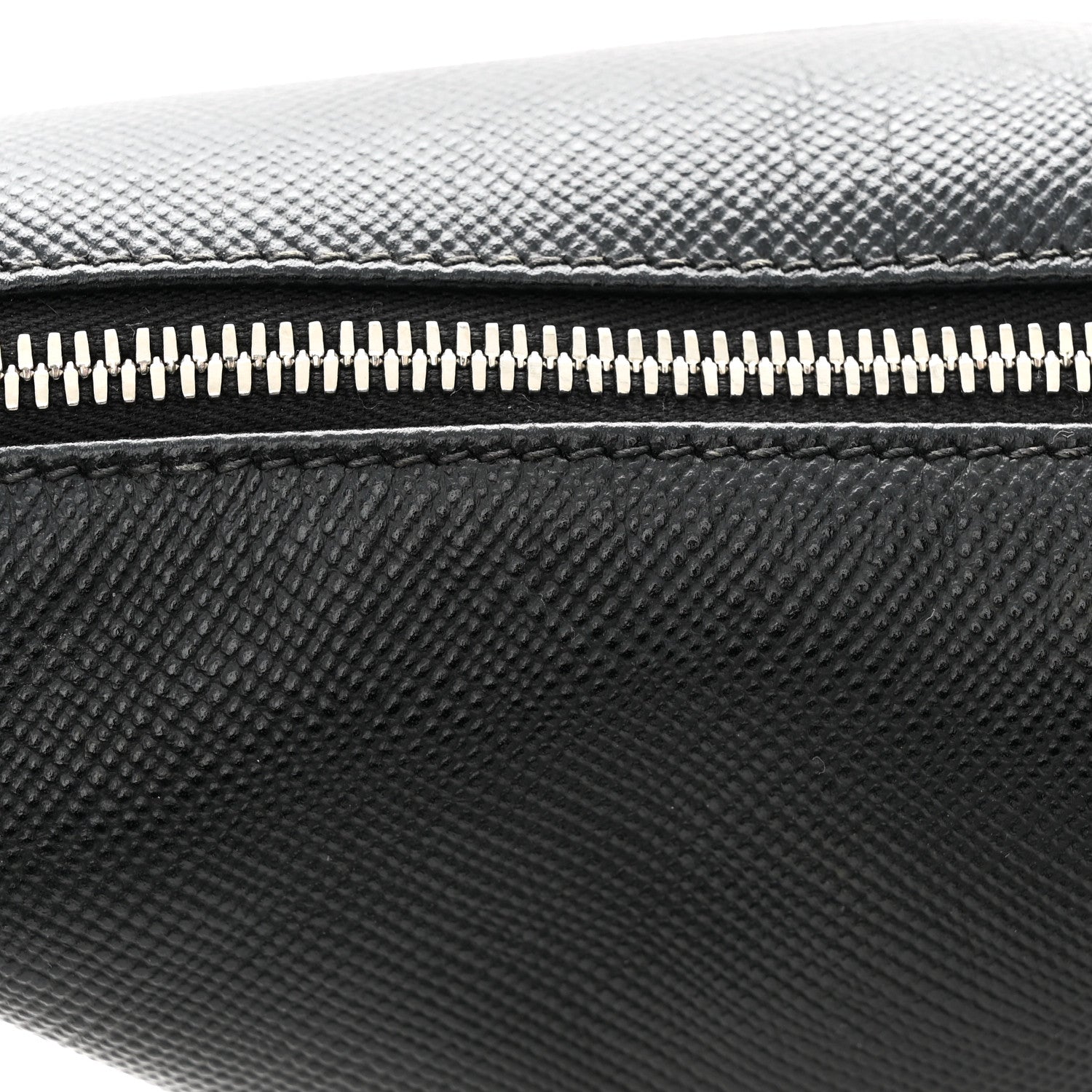 Prada Saffiano Cuir Triangle Logo Embossed Triangle Shoulder Bag Black 13 of 13