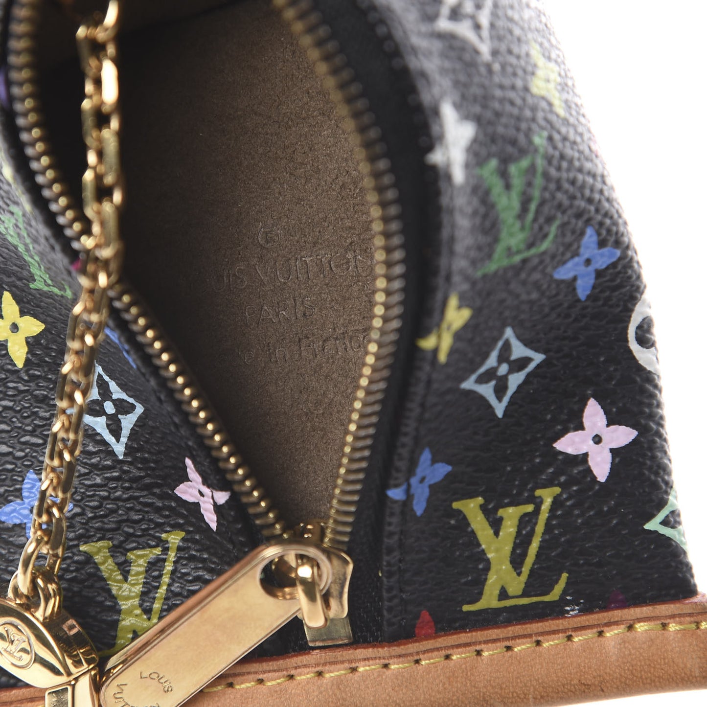 Monogram Multicolor Berlingot Coin Purse Black