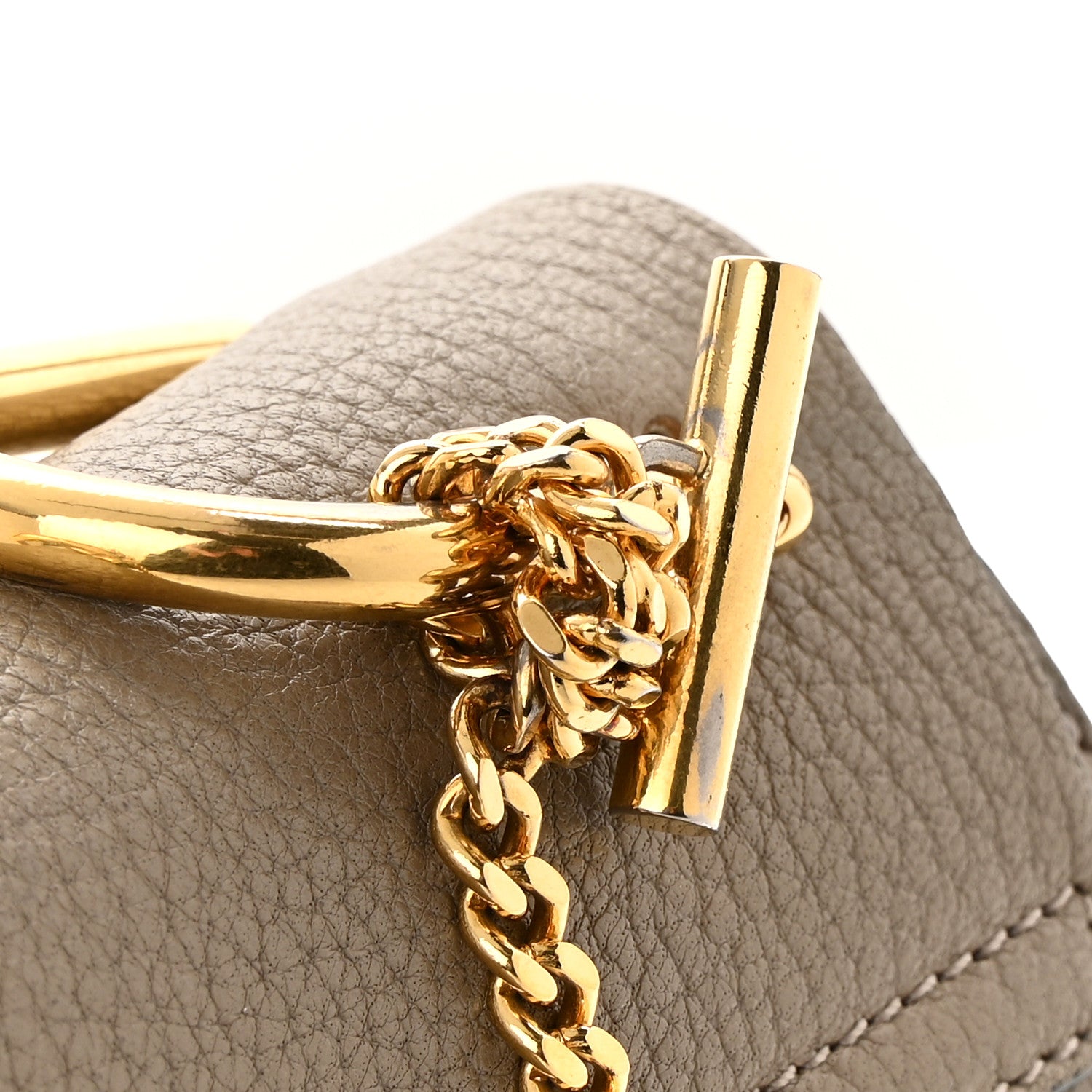 Chloe Grained Lambskin Drew Shoulder Bag Motty Grey 10 of 13