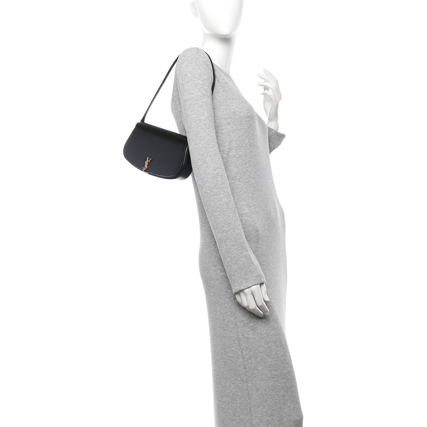 Box Calfskin Mini Voltaire Shoulder Bag Black