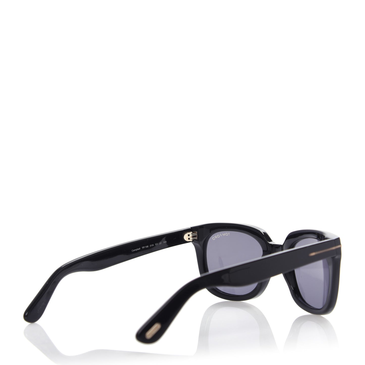 Acetate Campbell Sunglasses TF198 Black
