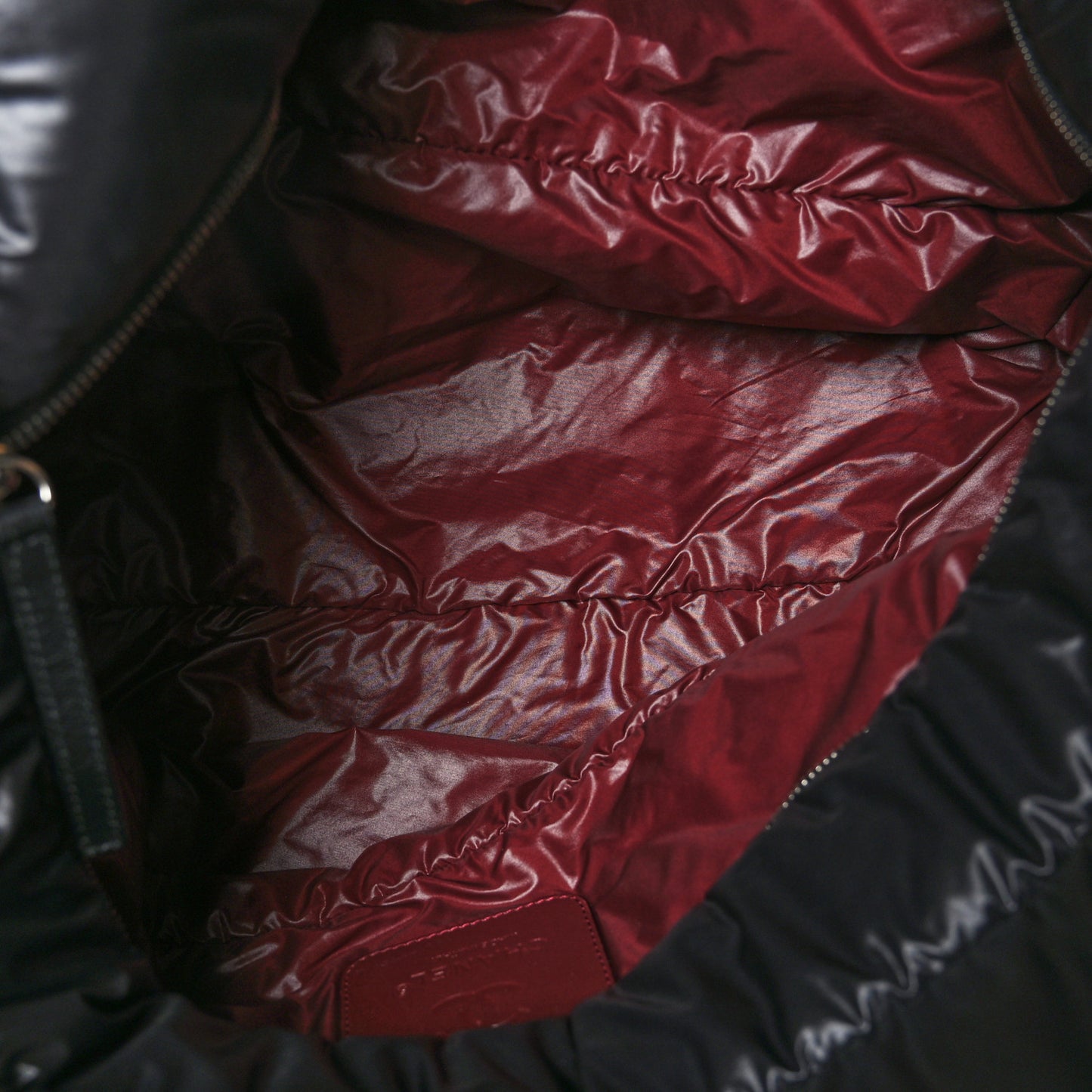 Nylon Quilted Large Coco Cocoon Tote Black