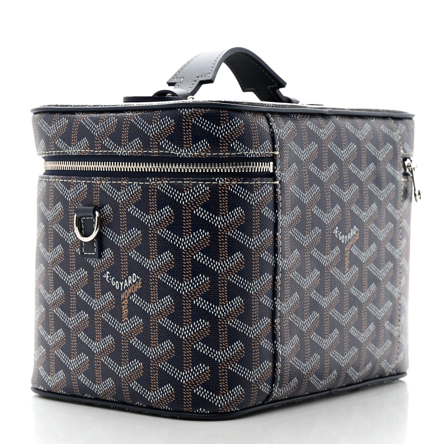 Goyardine Muse Vanity Case Navy