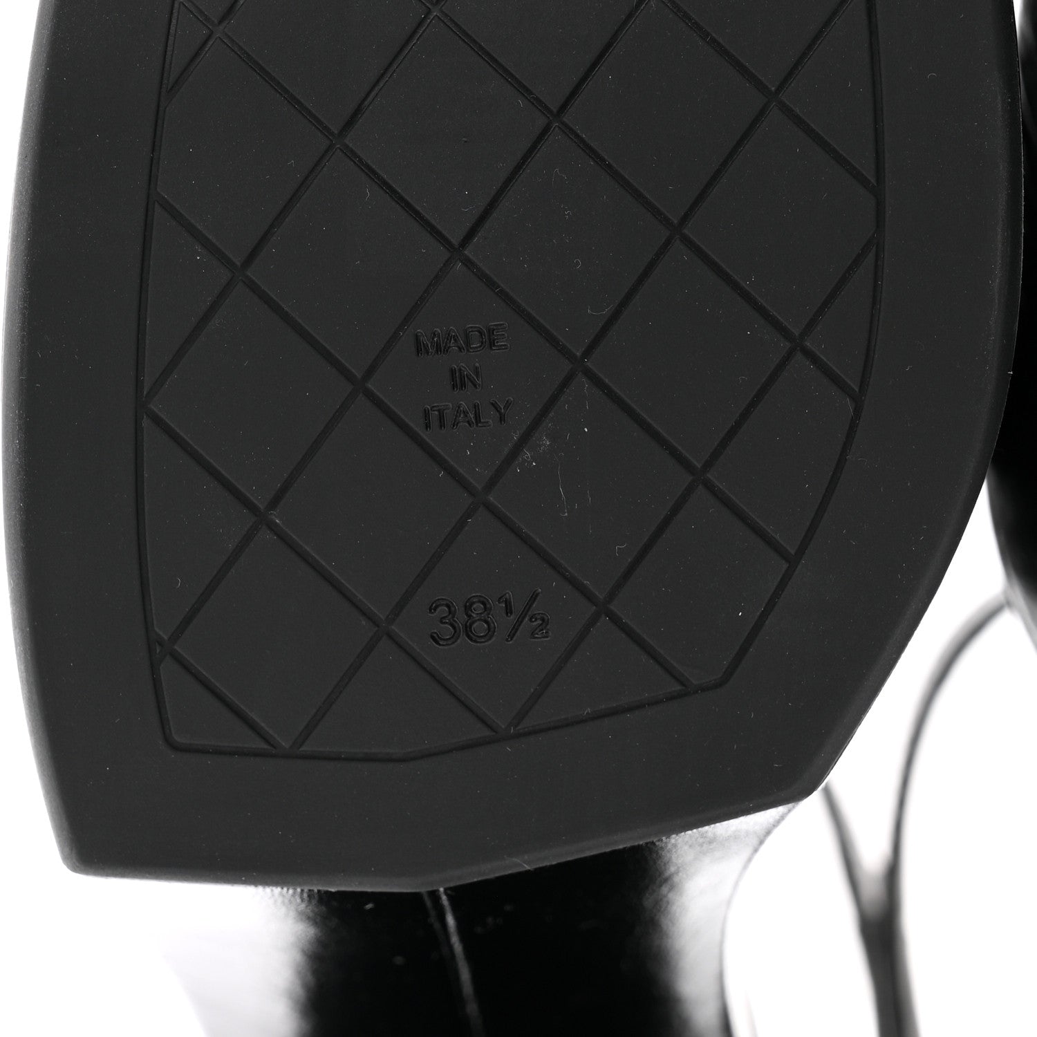 Chanel Calfskin CC Platform Sandals 38.5 Black 7 of 9