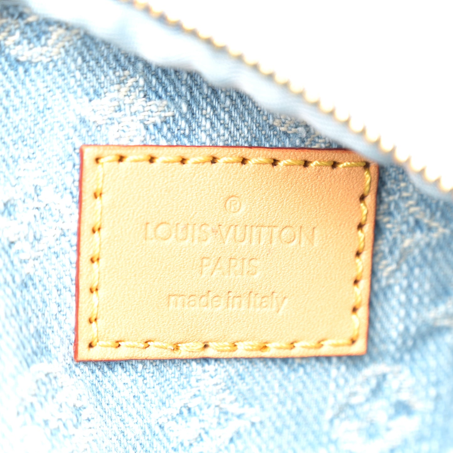 Monogram Denim Mini Bumbag Sky Blue