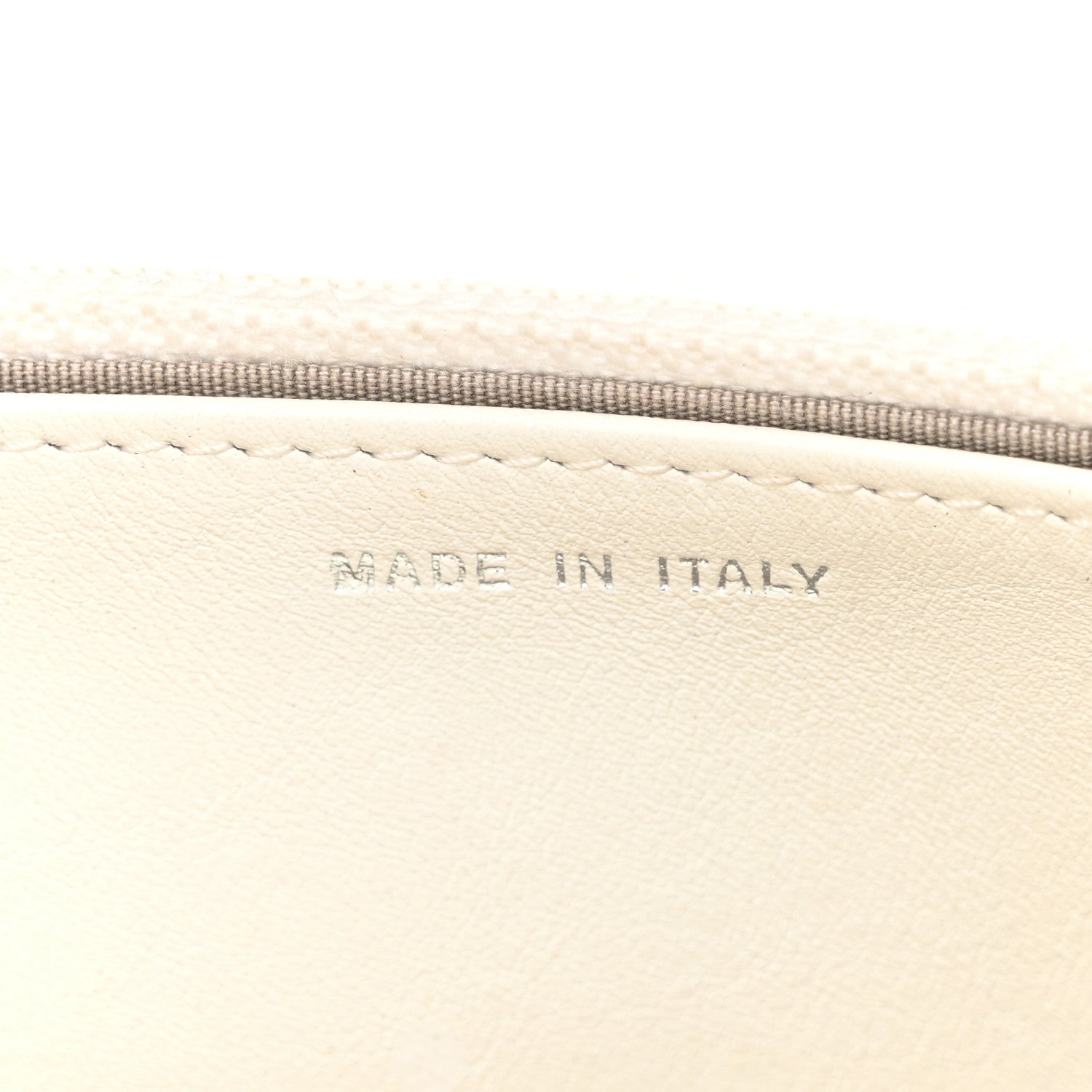 Chanel Metallic Caviar Sevruga Wallet on Chain WOC White 7 of 11