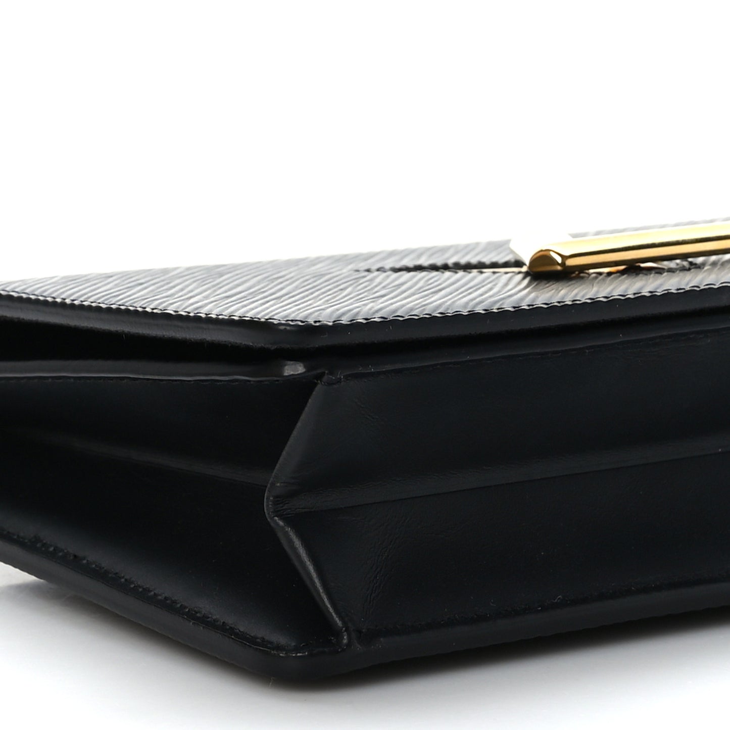 Epi Twist Belt Chain Wallet Black