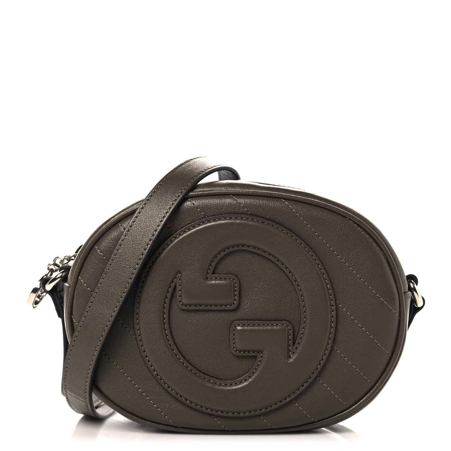 GUCCIのショルダーバッグ Gucci Sakai Be Green Calfskin Diagonal Stitched Mini Blondie