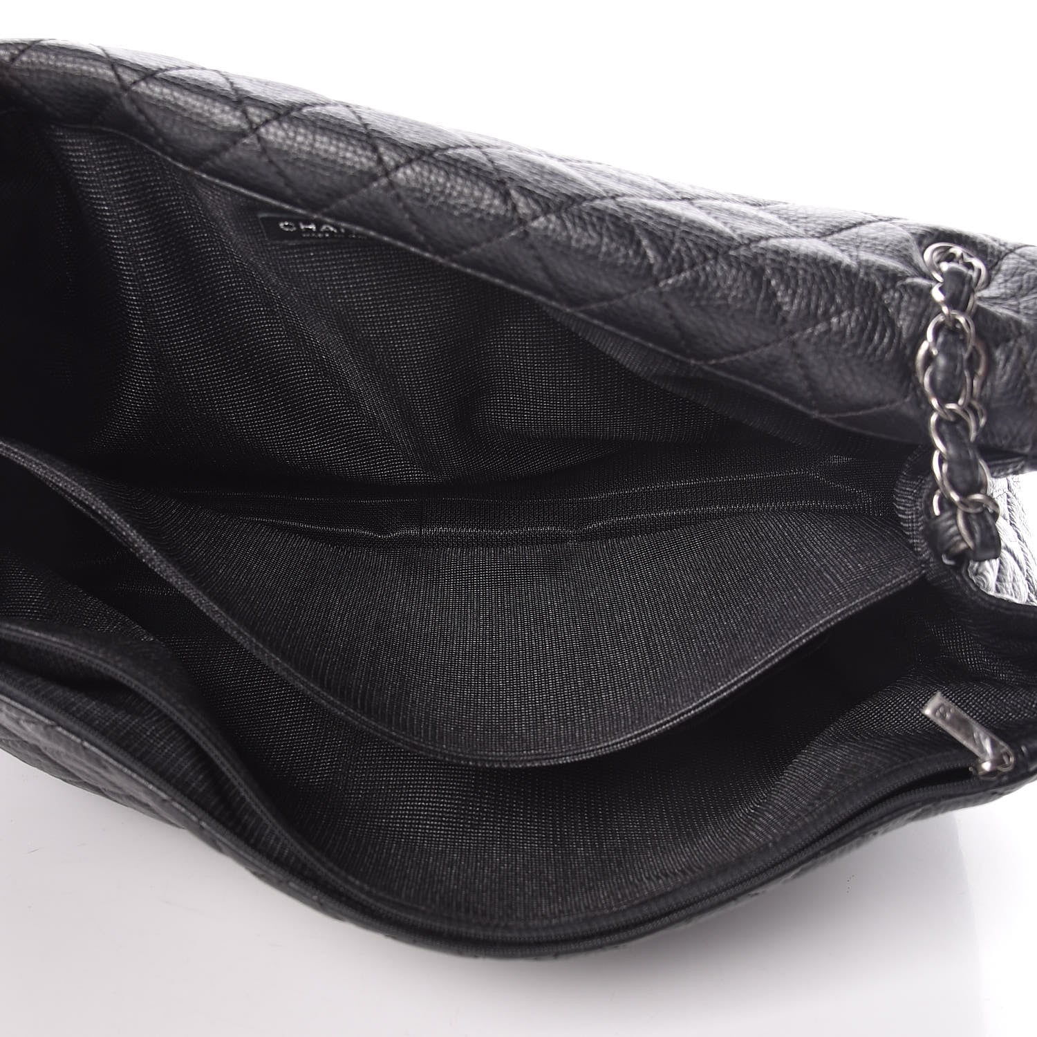 Chanel Calfskin Quilted XXL Travel Flap Bag Black 5 of 10