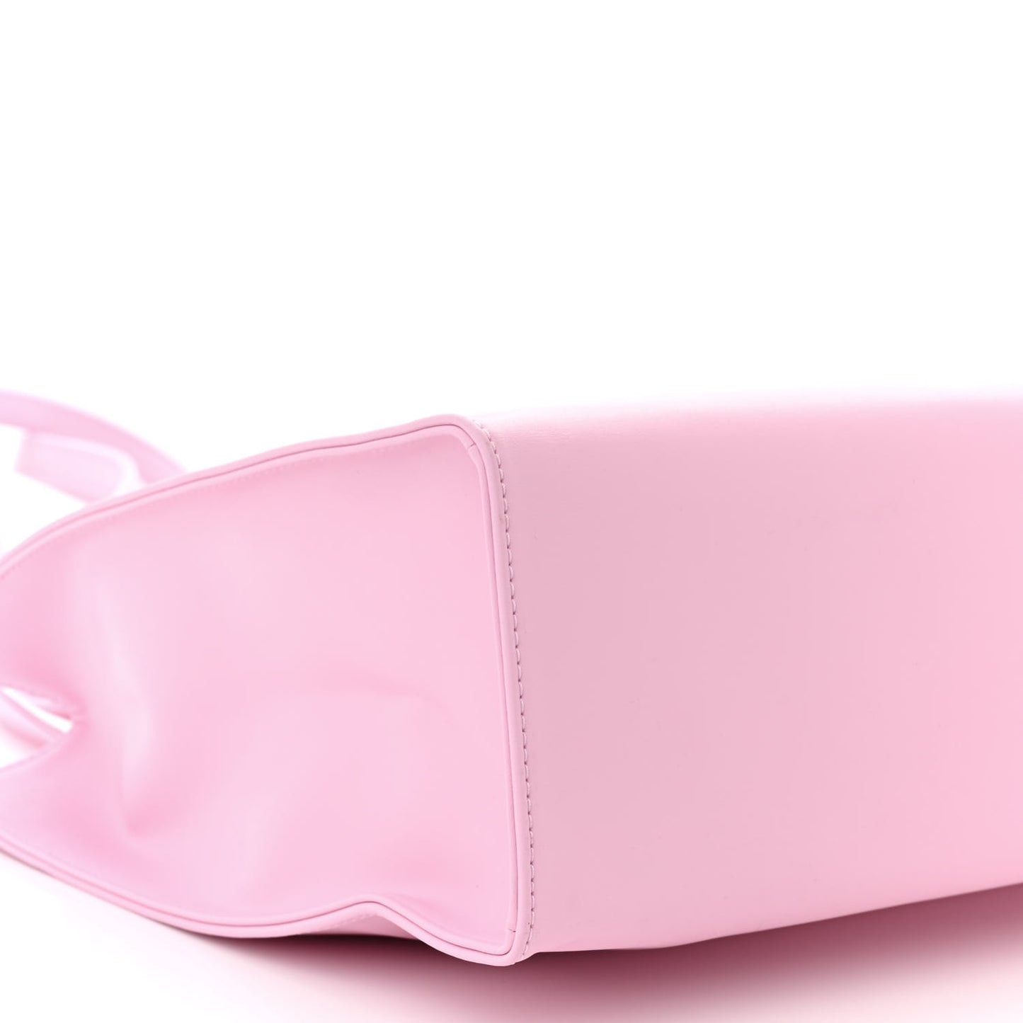Vegan Leather Medium Shopping Bag Bubblegum