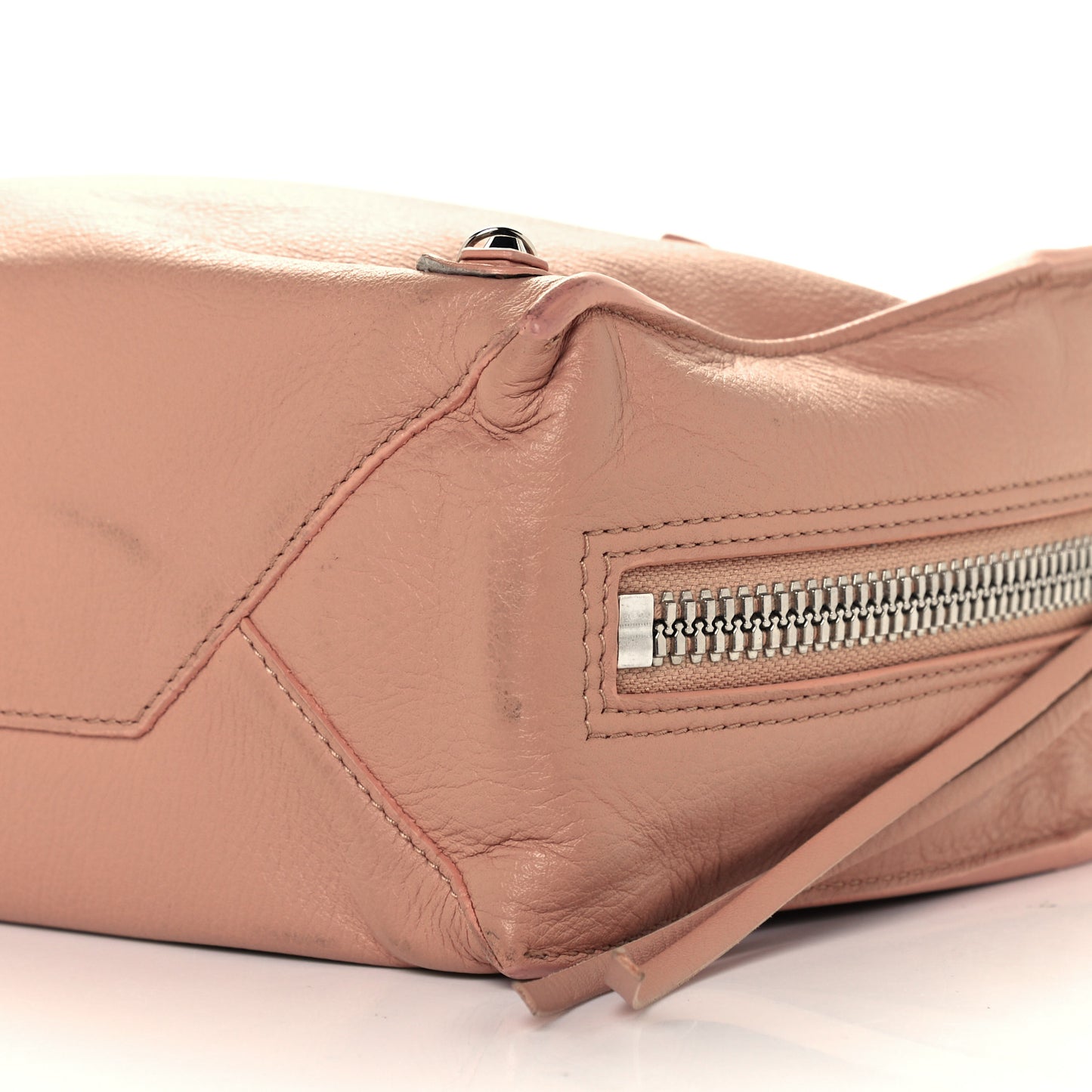Calfskin Papier Mini A4 Zip Around Tote Beige Desert