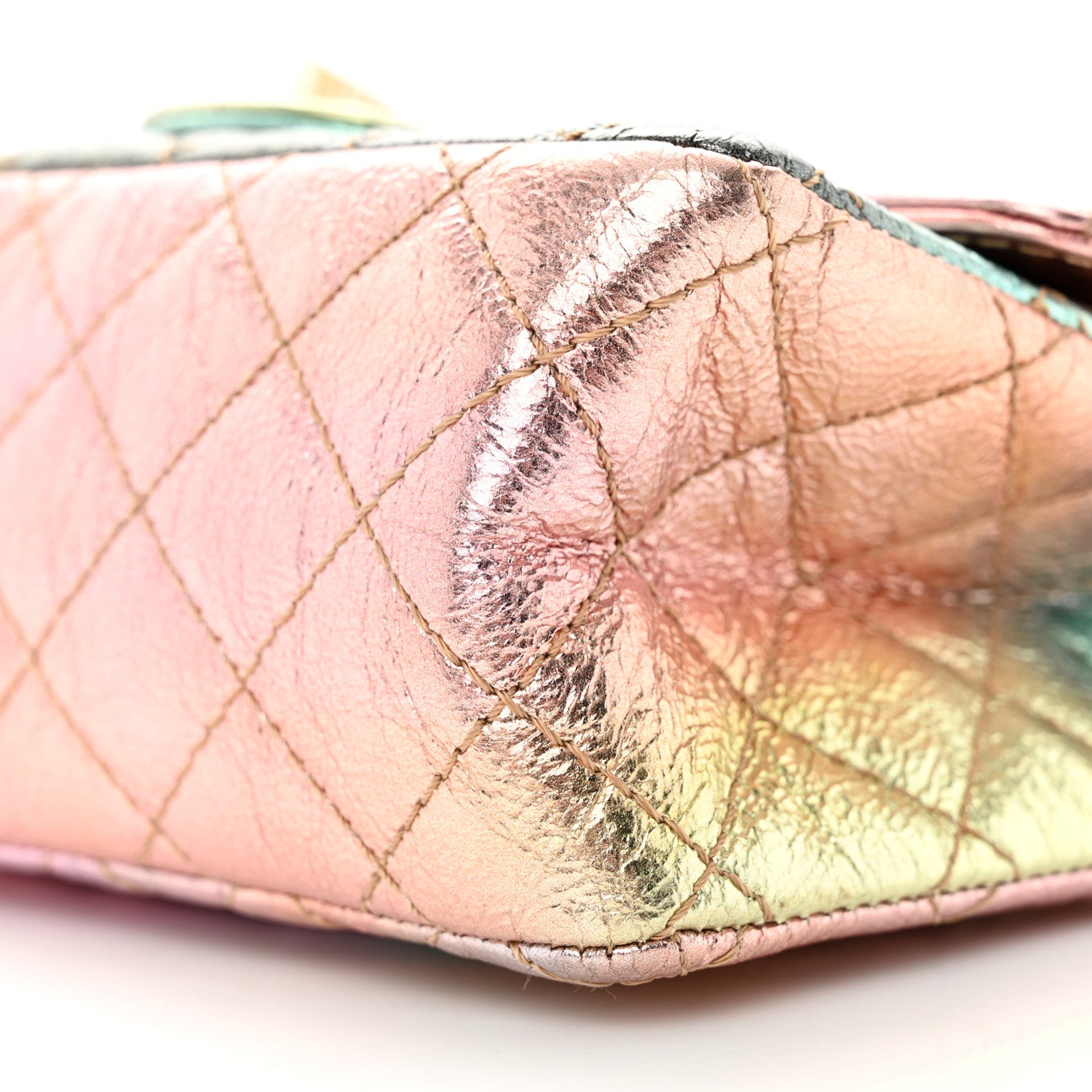 Chanel Metallic Goatskin Quilted Mini 2.55 Reissue Flap Multicolor 10 of 12