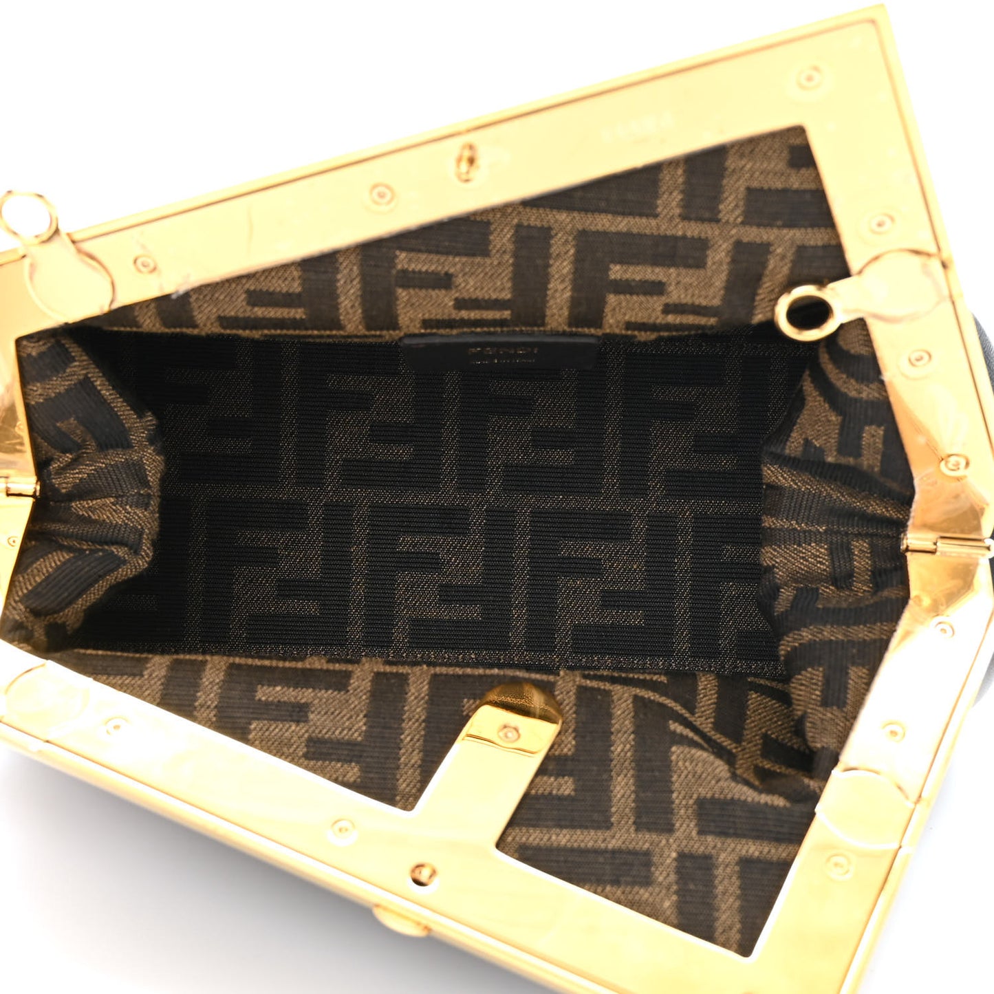 Shiny Nappa Small Fendi First Black