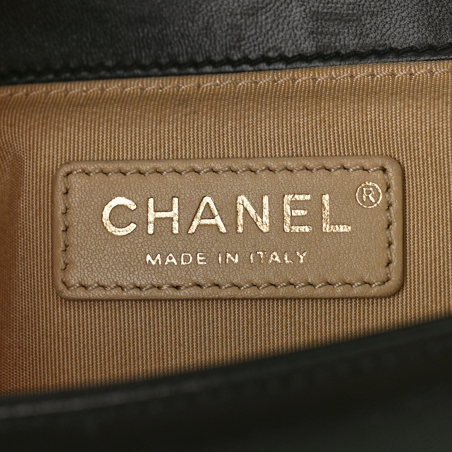 Chanel Lambskin Chevron Chain Stitched Small Boy Flap Black 6 of 9